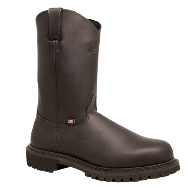 Silverado 7700 Black Round Toe Work Boot