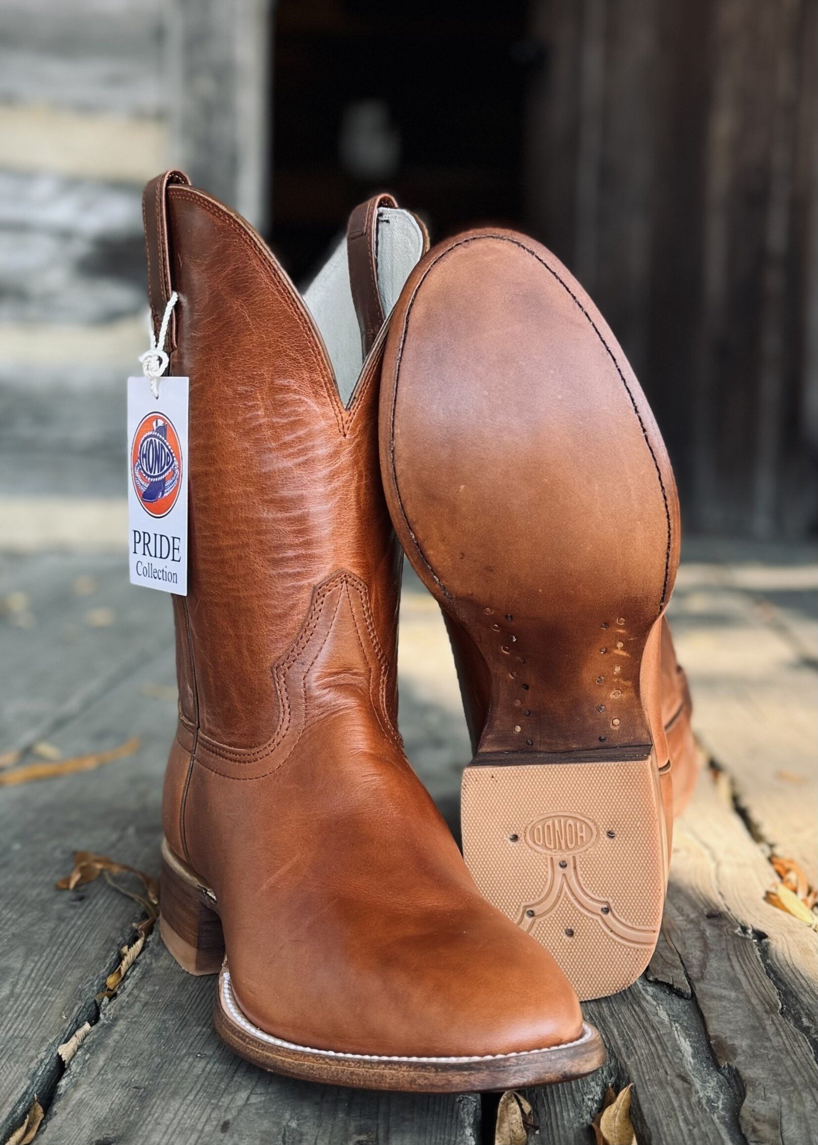Hondo Hondo No. 2606 Coppertan Horsebutt Roper Boot