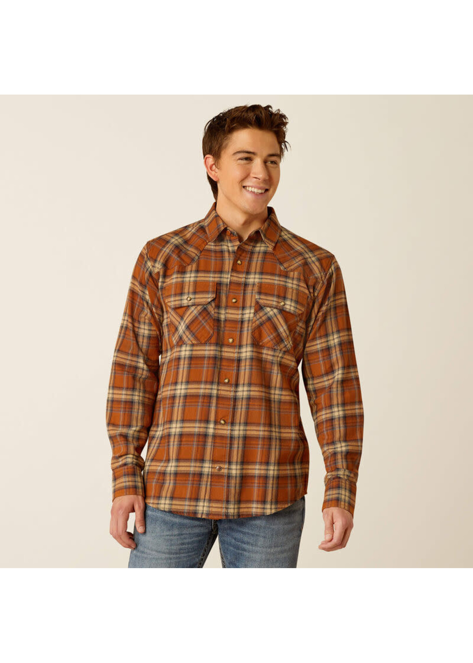 Ariat Ariat No.10052319 Men's Haiden Retro Flannel Long Sleeve Snap Shirt