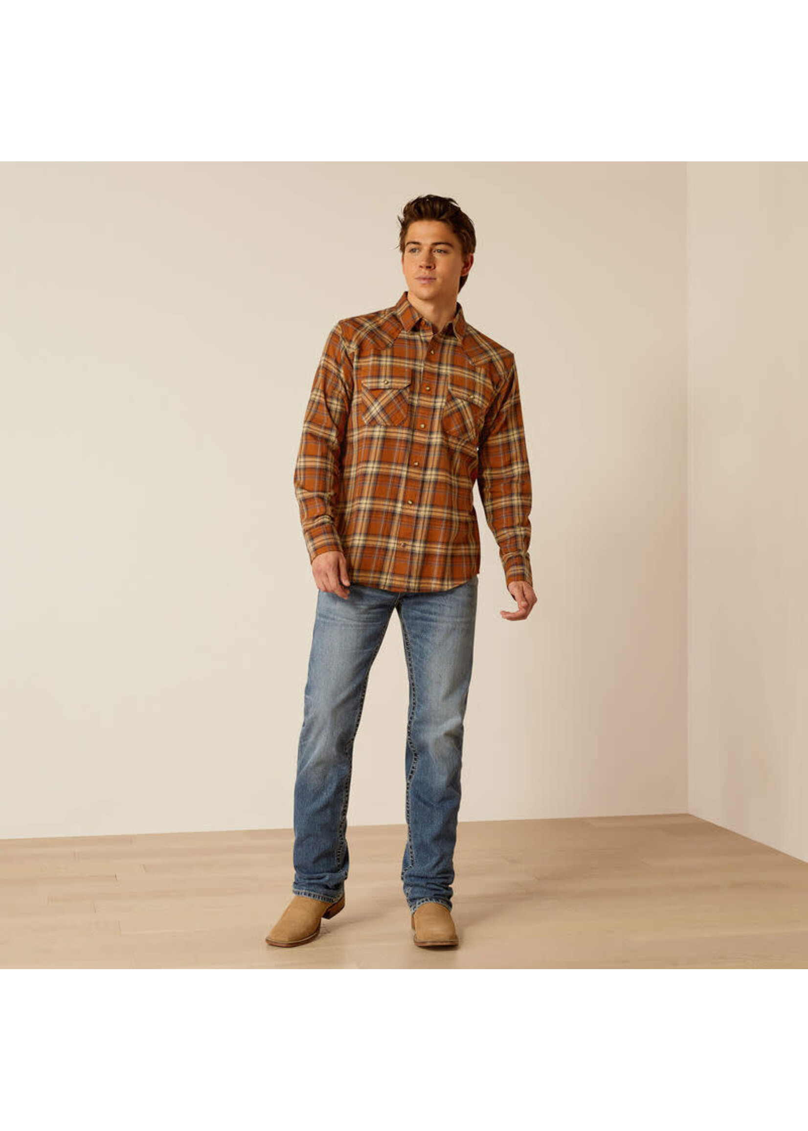 Ariat Ariat No.10052319 Men's Haiden Retro Flannel Long Sleeve Snap Shirt