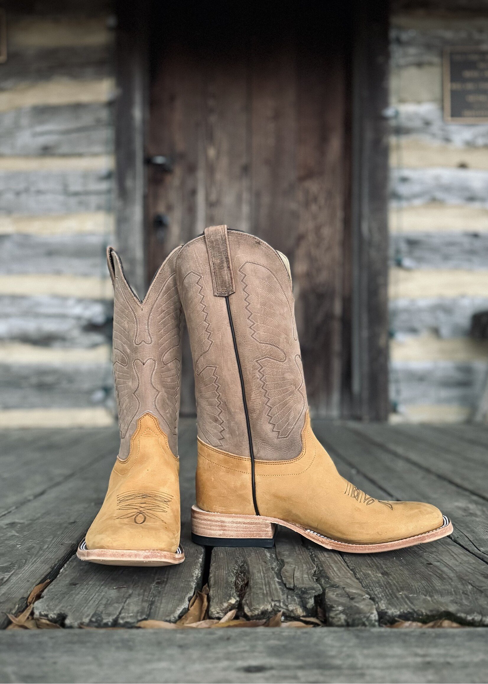 Olathe Olathe No. 257948 Rust Mesquite Crazyhorse Sand Angry Elk Butt Western Boot
