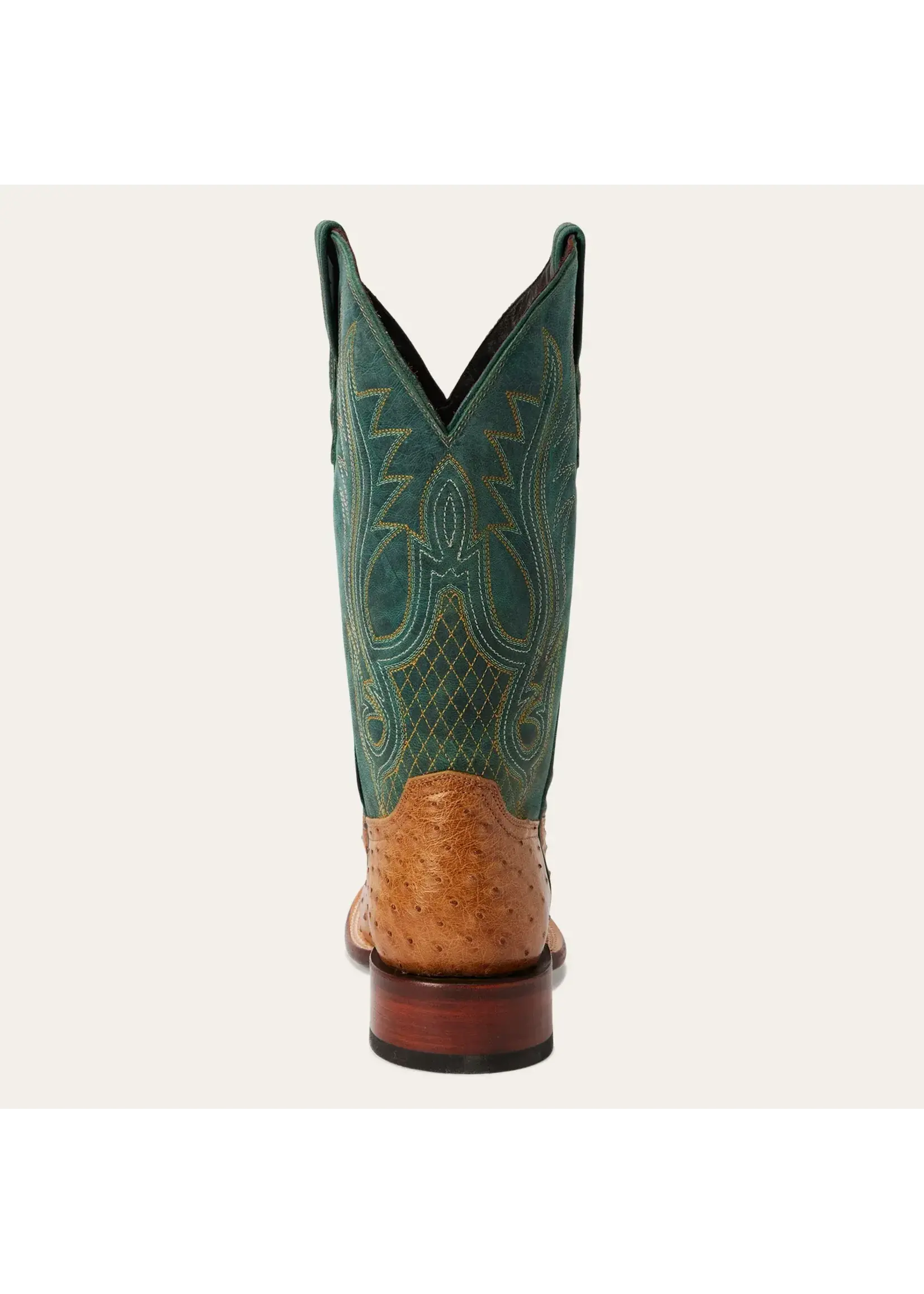 Stetson John B Stetson No. 12-020-1852-0504 Ozzy Tan Ostrich Western Boot