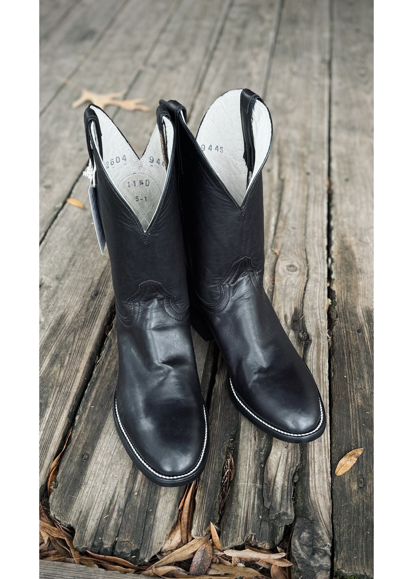 Hondo Hondo No. 2604 Black Ranch Horse Roper Boot