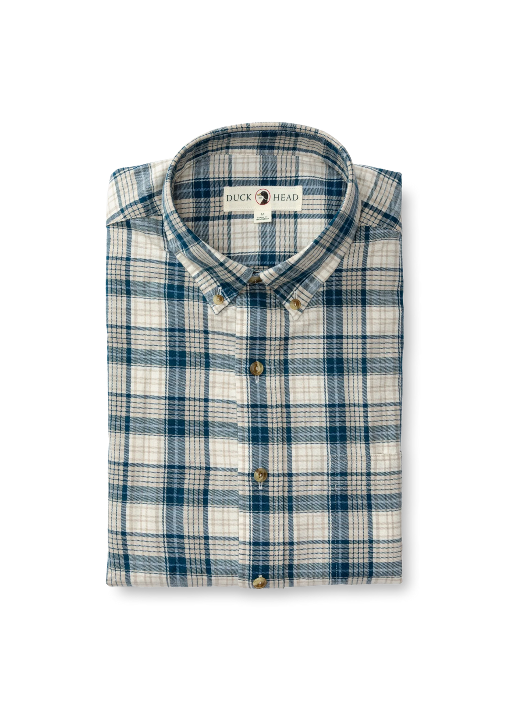 Duck Head Duck Head No. D11327 Holling Cotton/ Wool Twill Sport Shirt