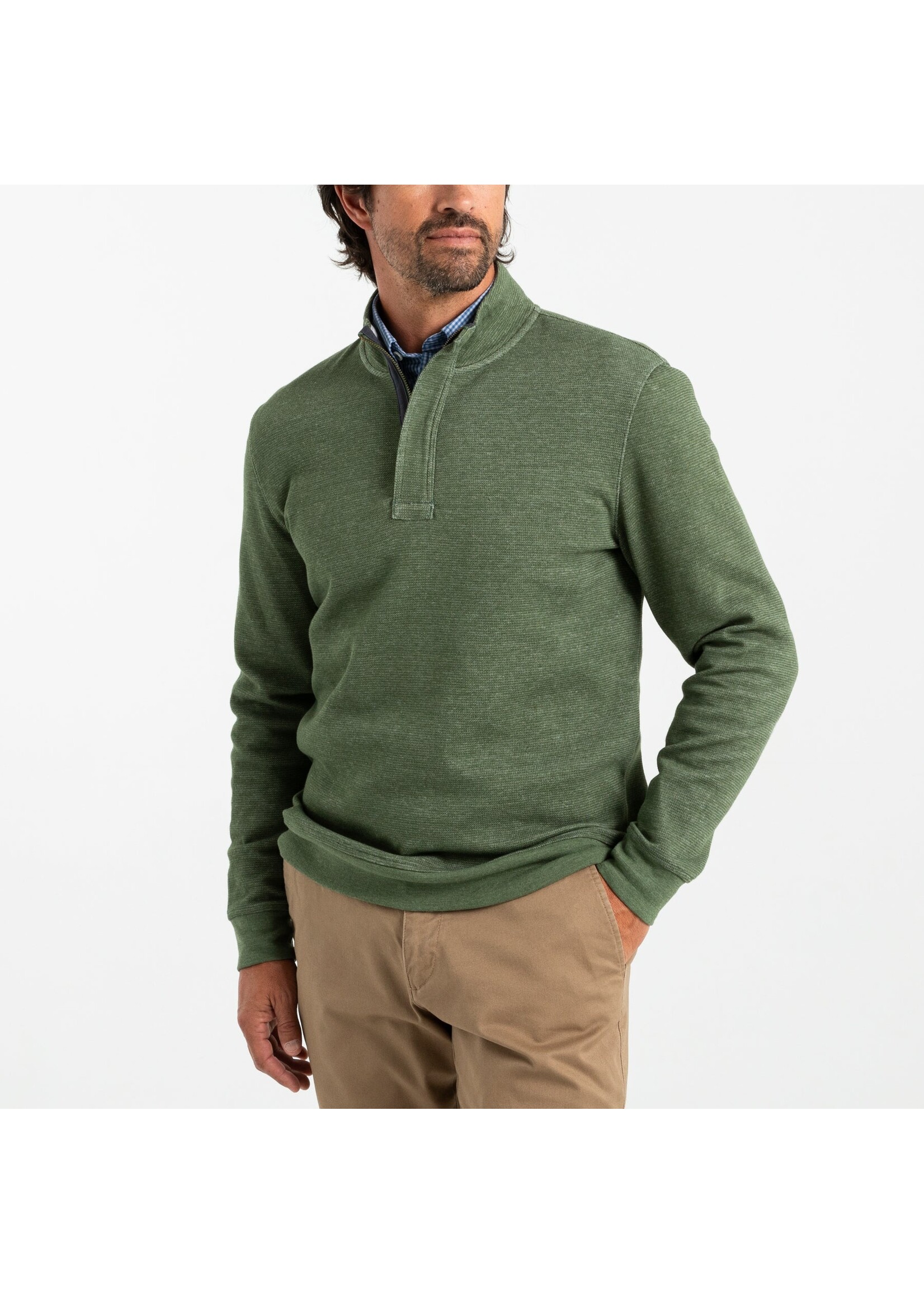 Duck Head Duck Head D21106 Bearing Pique Performance 1/4 Zip Pullover