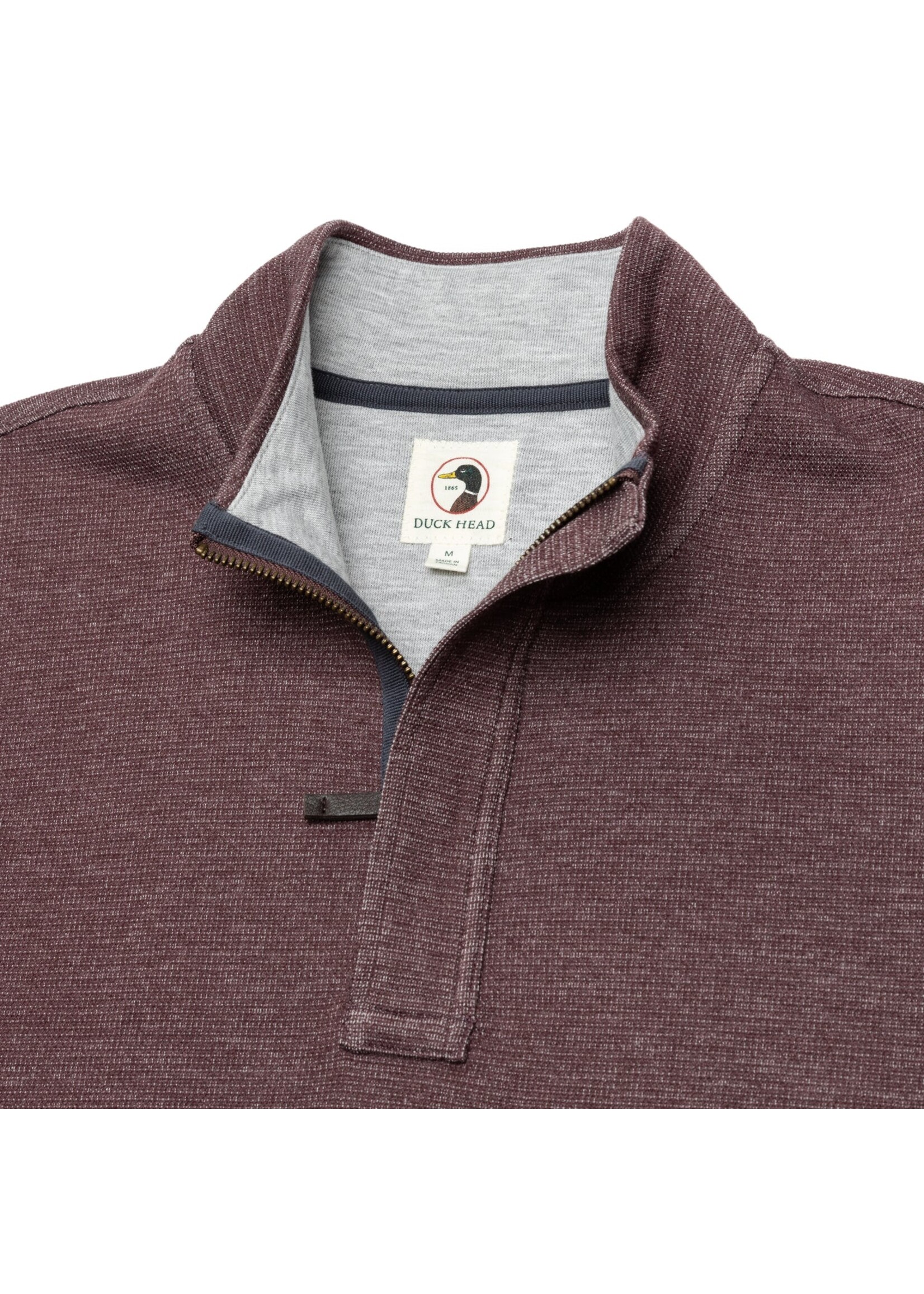 Duck Head Duck Head D21106 Bearing Pique Performance 1/4 Zip Pullover