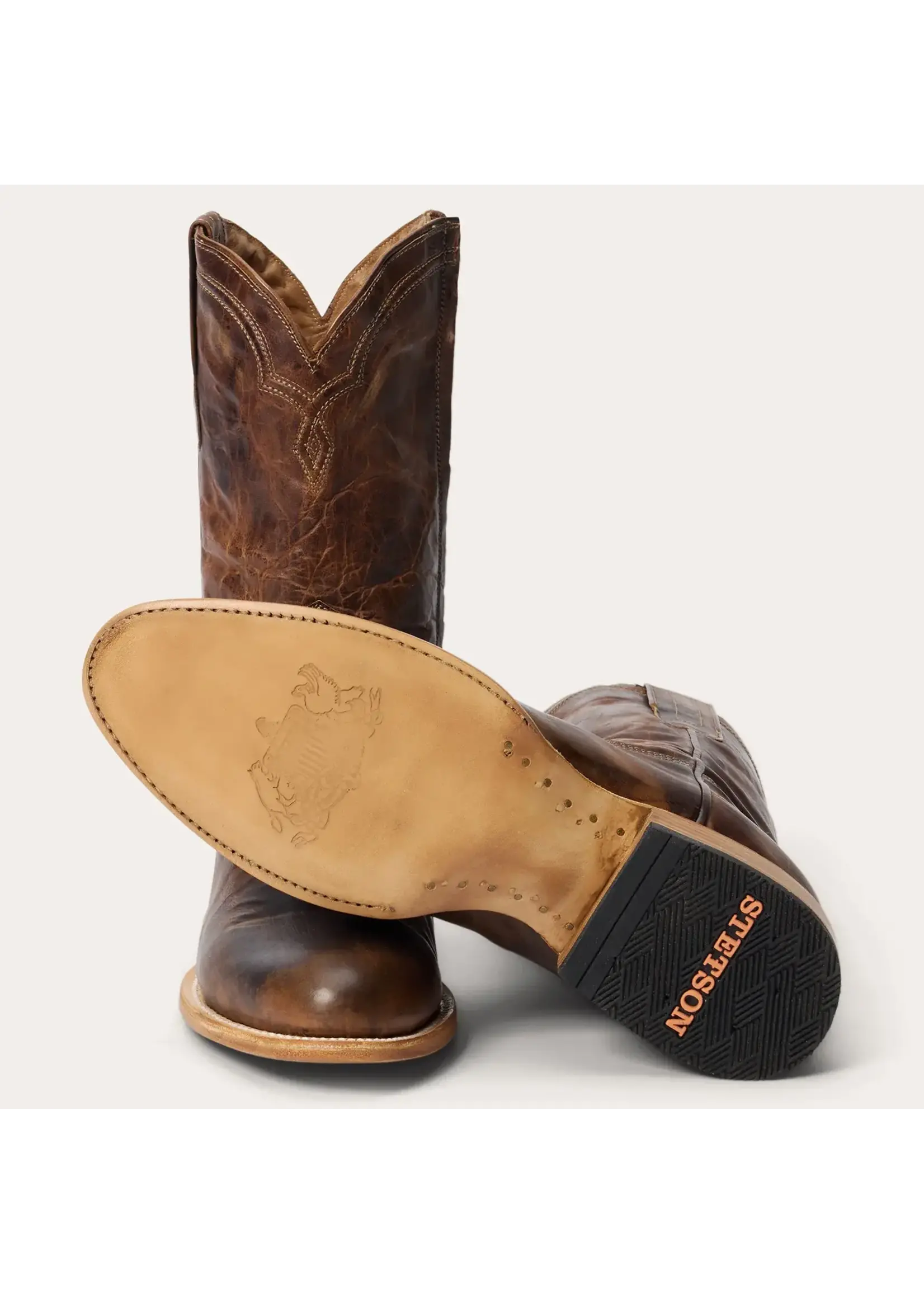 Stetson Stetson No. 12-020-7612-3837 Men's Cash Waxy Calf Roper