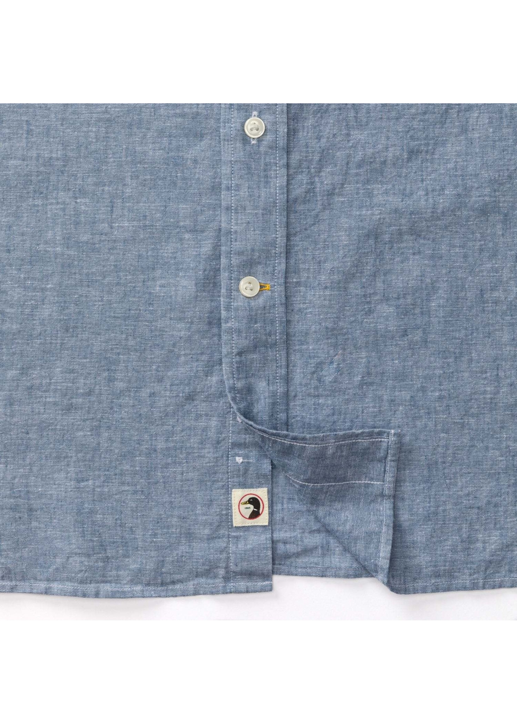 Duck Head Duck Head No. D11277 Linen Cotton Oxford Sport Shirt Wallace Solid