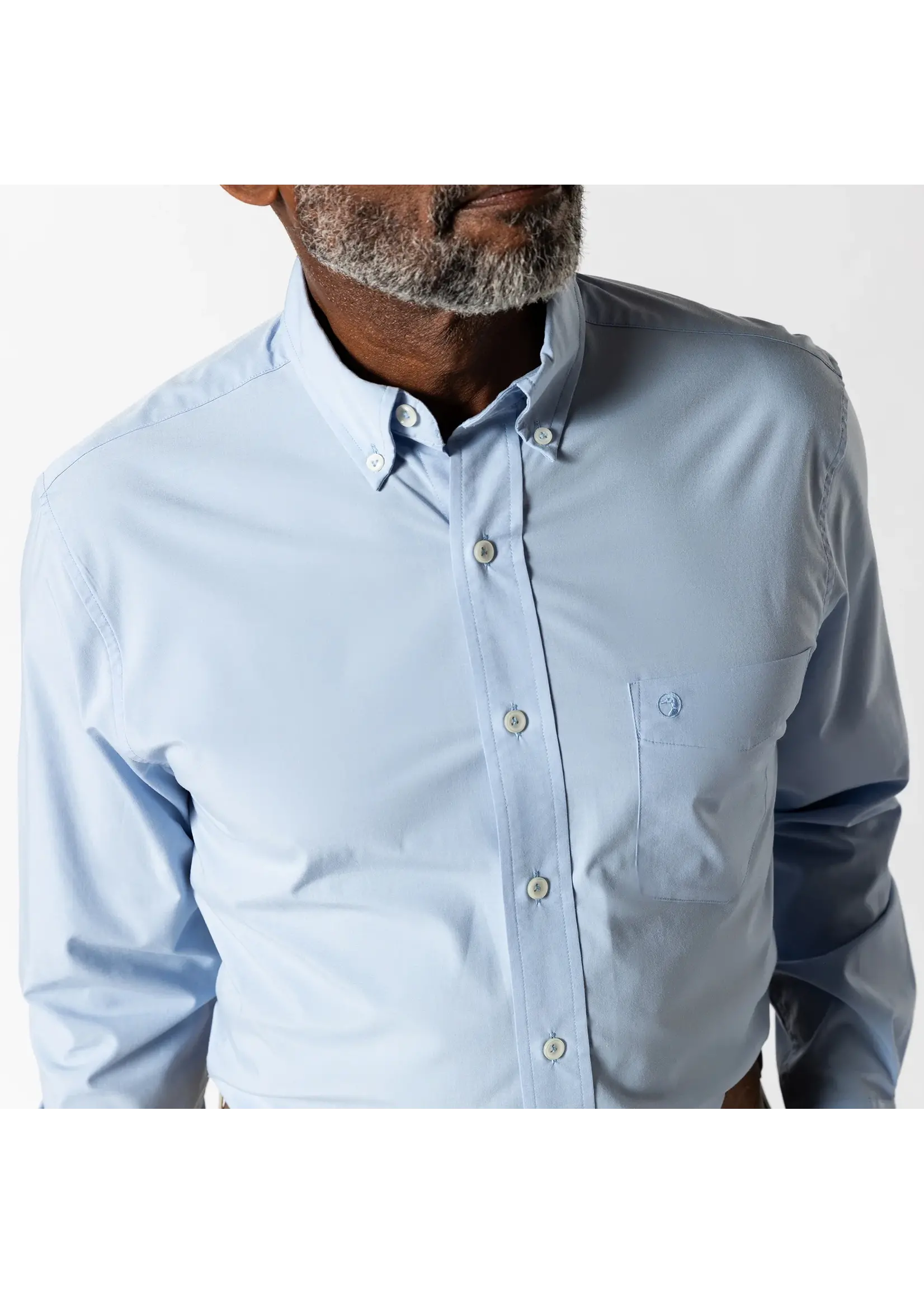 Duck Head Duck Head No. D11303 Performance Poplin Sport Shirt Boyce Solid