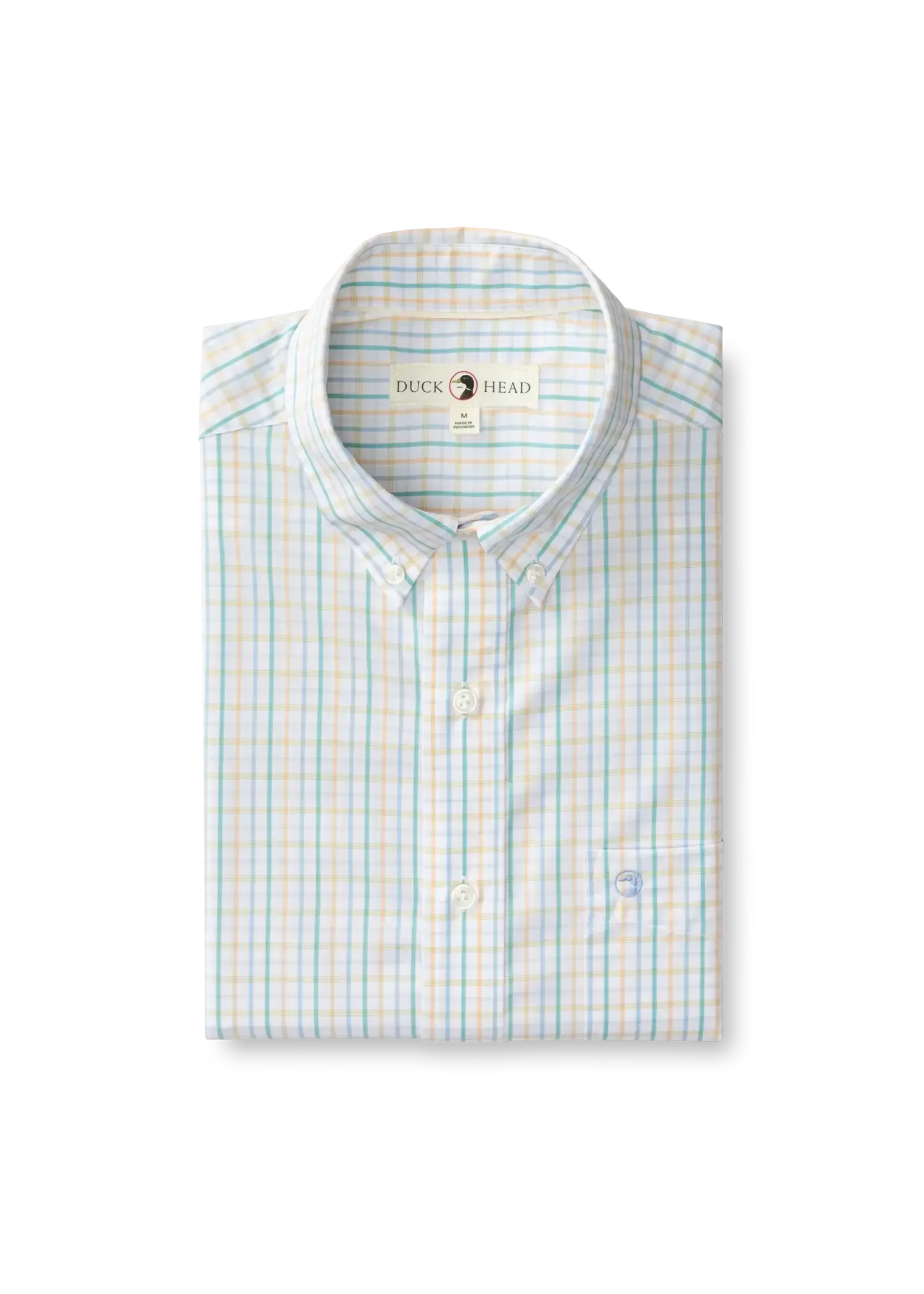 Duck Head Duck Head No. D11357 Mens Long Sleeve Gaston Plaid Performance Poplin
