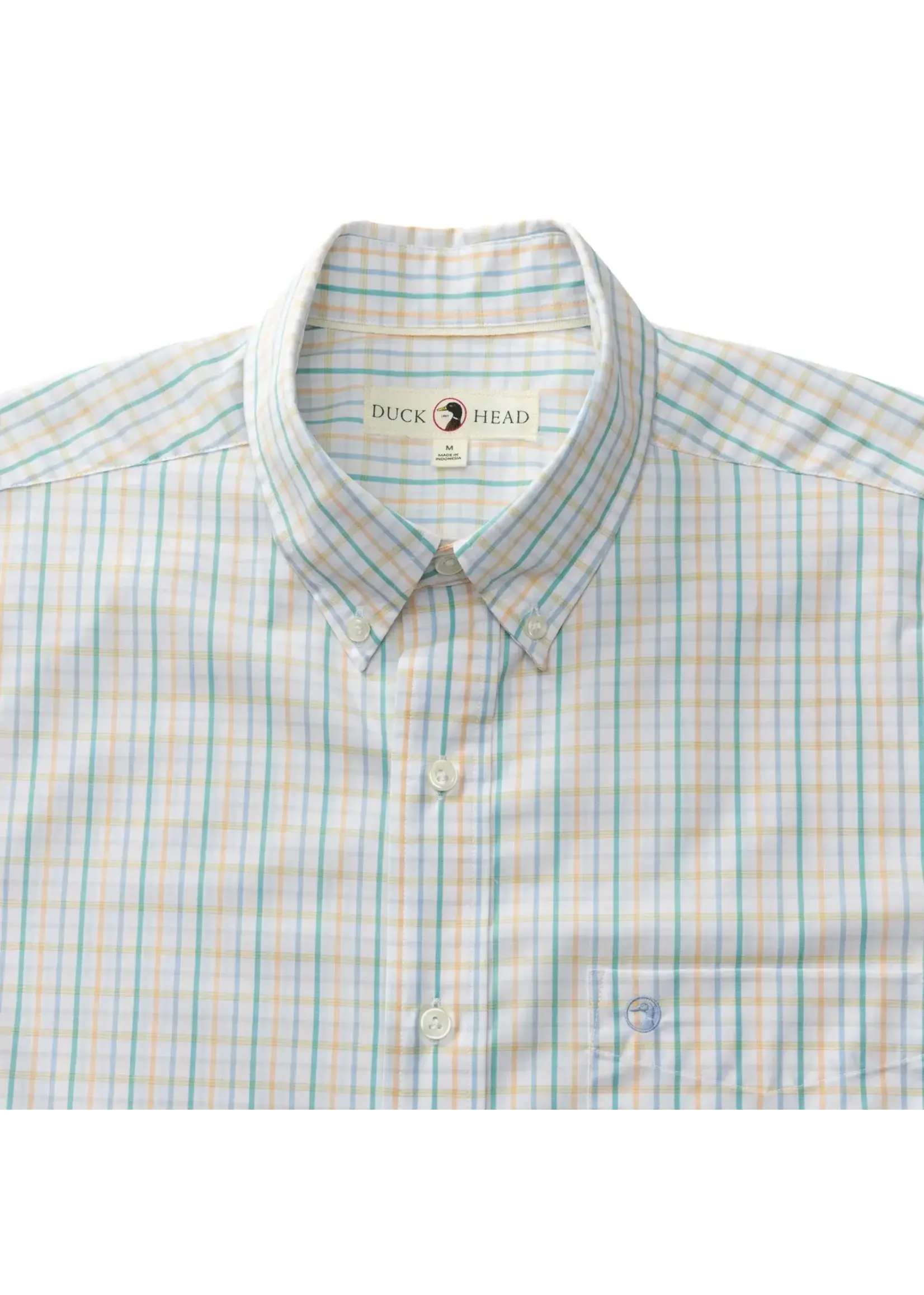 Duck Head Duck Head No. D11357 Mens Long Sleeve Gaston Plaid Performance Poplin