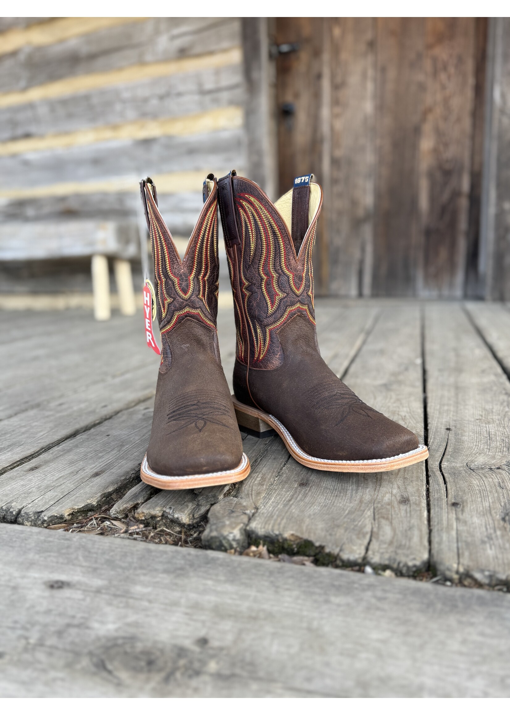 Hyer Hyer Men's Chase Brown Wild Boar Roughout
