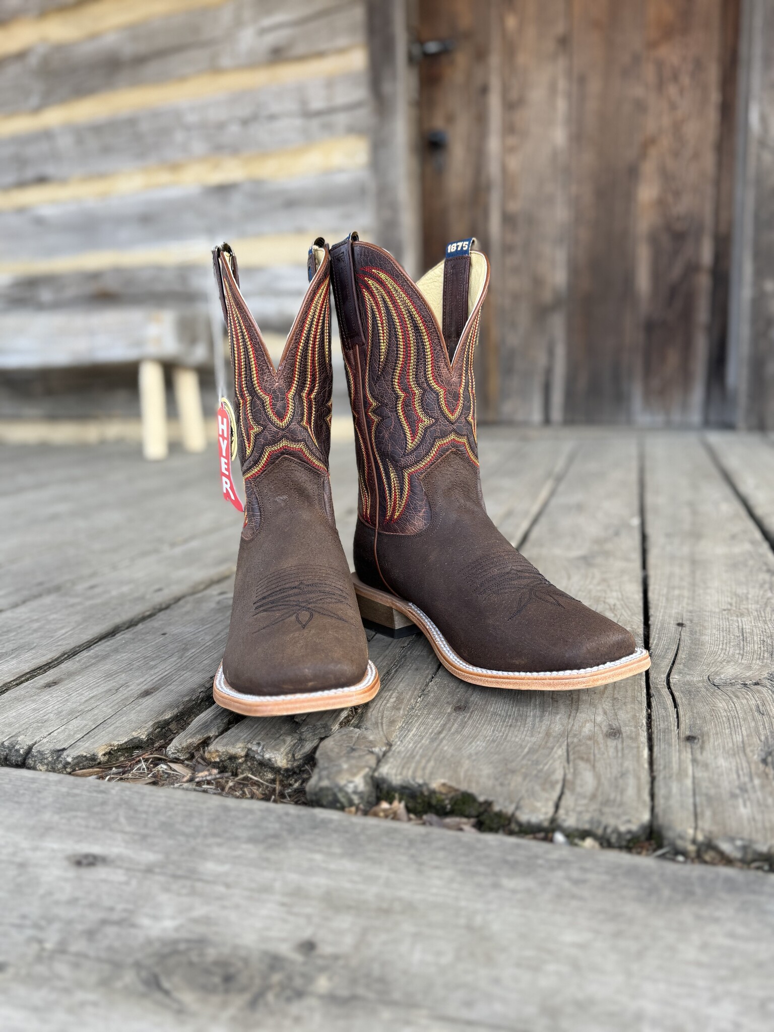 Hyer Men's Chase Brown Wild Boar Roughout - Hewlett & Dunn