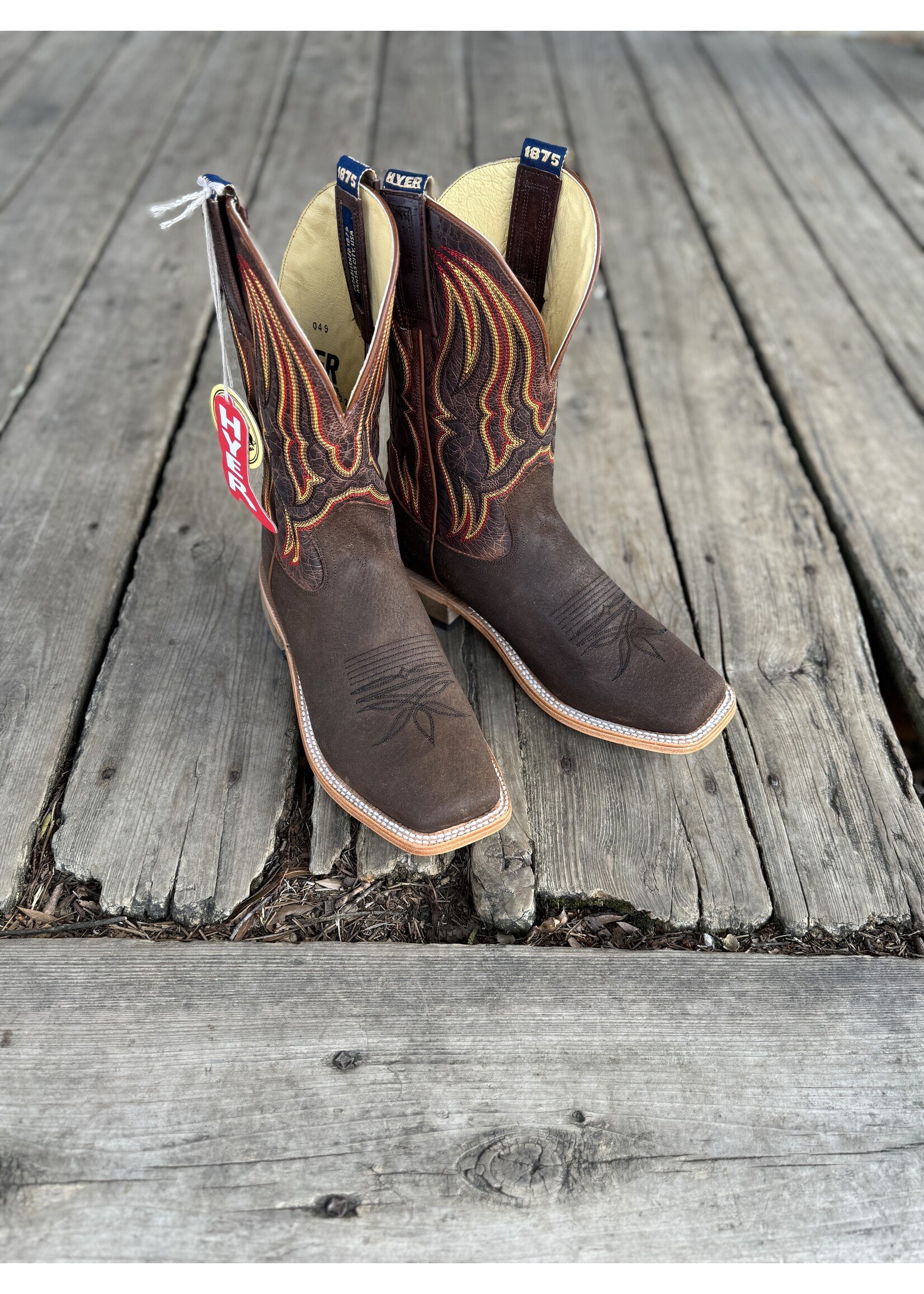 Hyer Hyer Men's Chase Brown Wild Boar Roughout