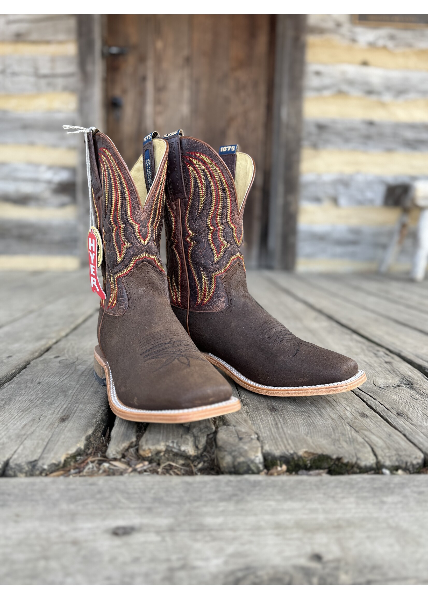 Hyer Hyer Men's Chase Brown Wild Boar Roughout