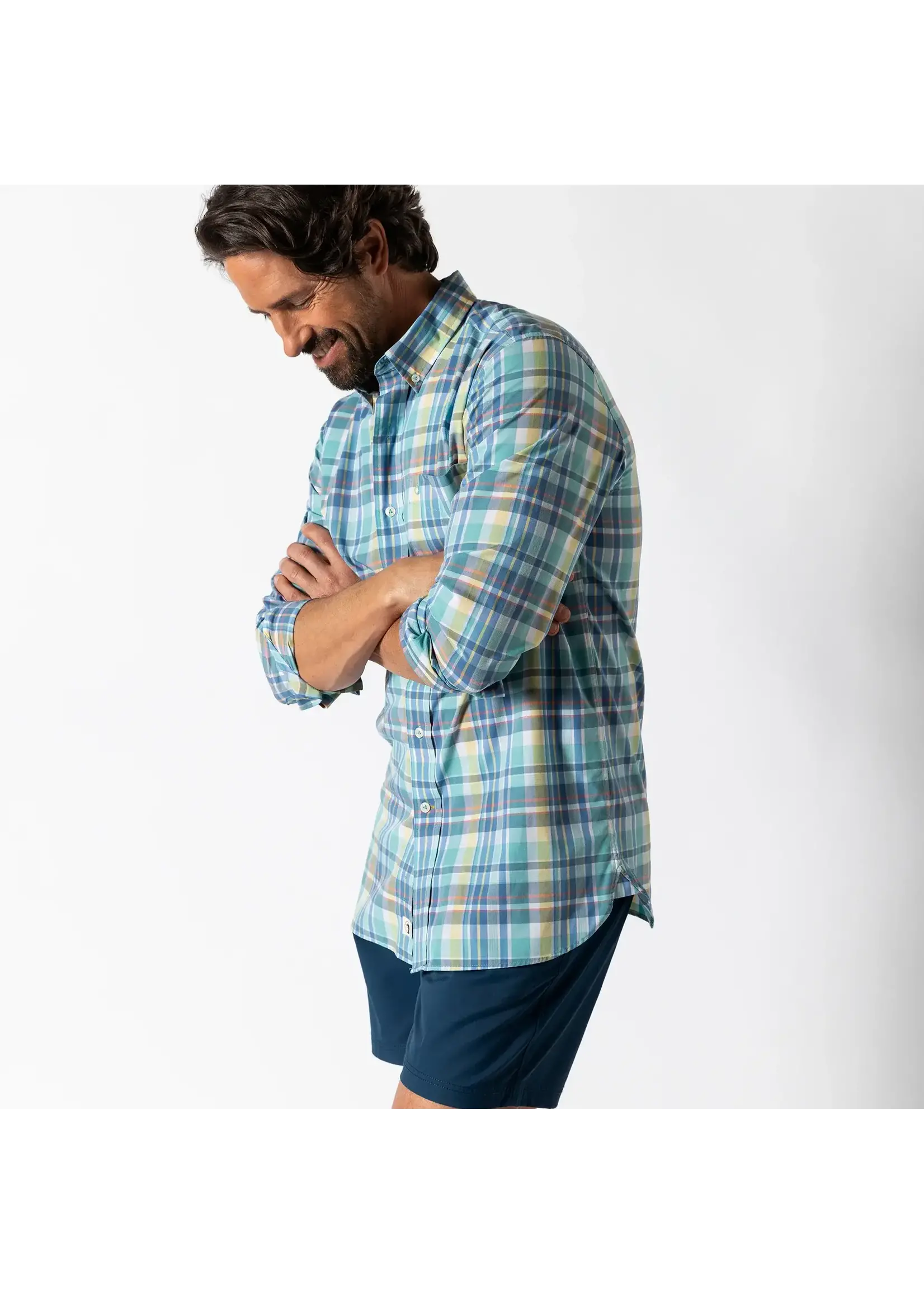 Duck Head Duck Head No. D11394 Performance Poplin Sport Shirt Paige Plaid