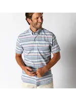 Duck Head Duck Head No. D11405 Linen Cotton Oxford Sport Shirt Gardner Stripe