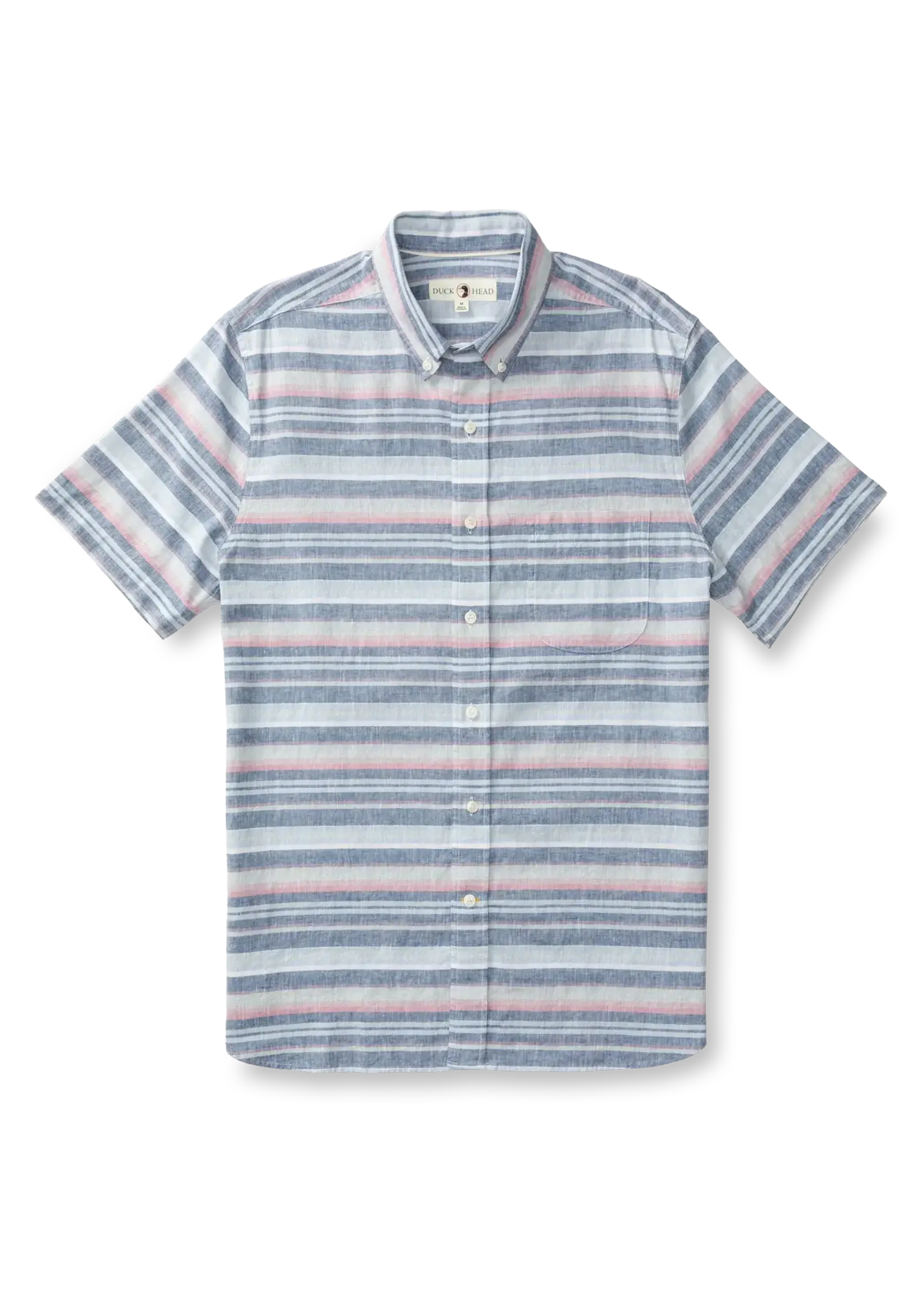 Duck Head Duck Head No. D11405 Linen Cotton Oxford Sport Shirt Gardner Stripe