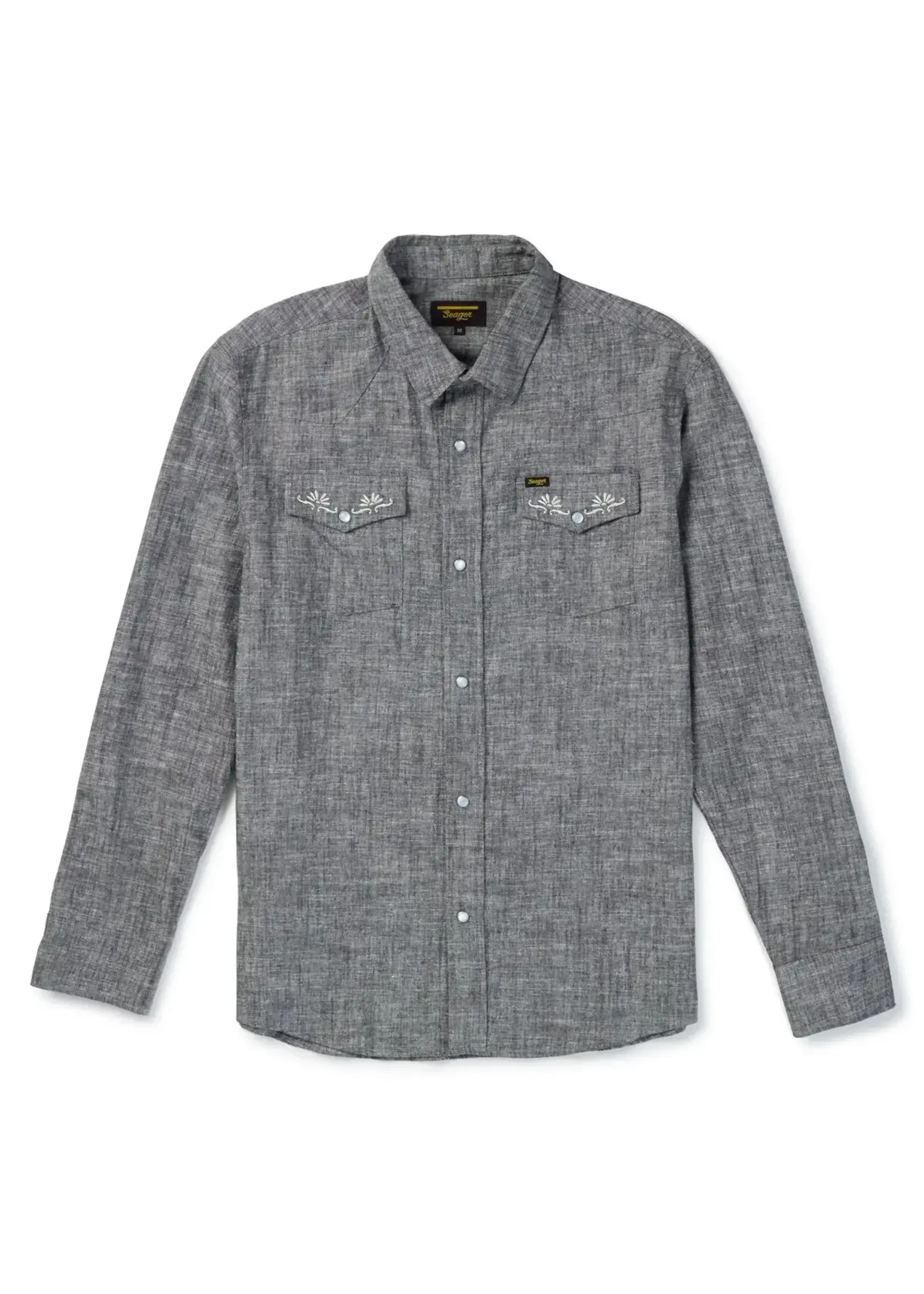 Seager Seager Reagan Washed Hemp Pearl Snap Shirt
