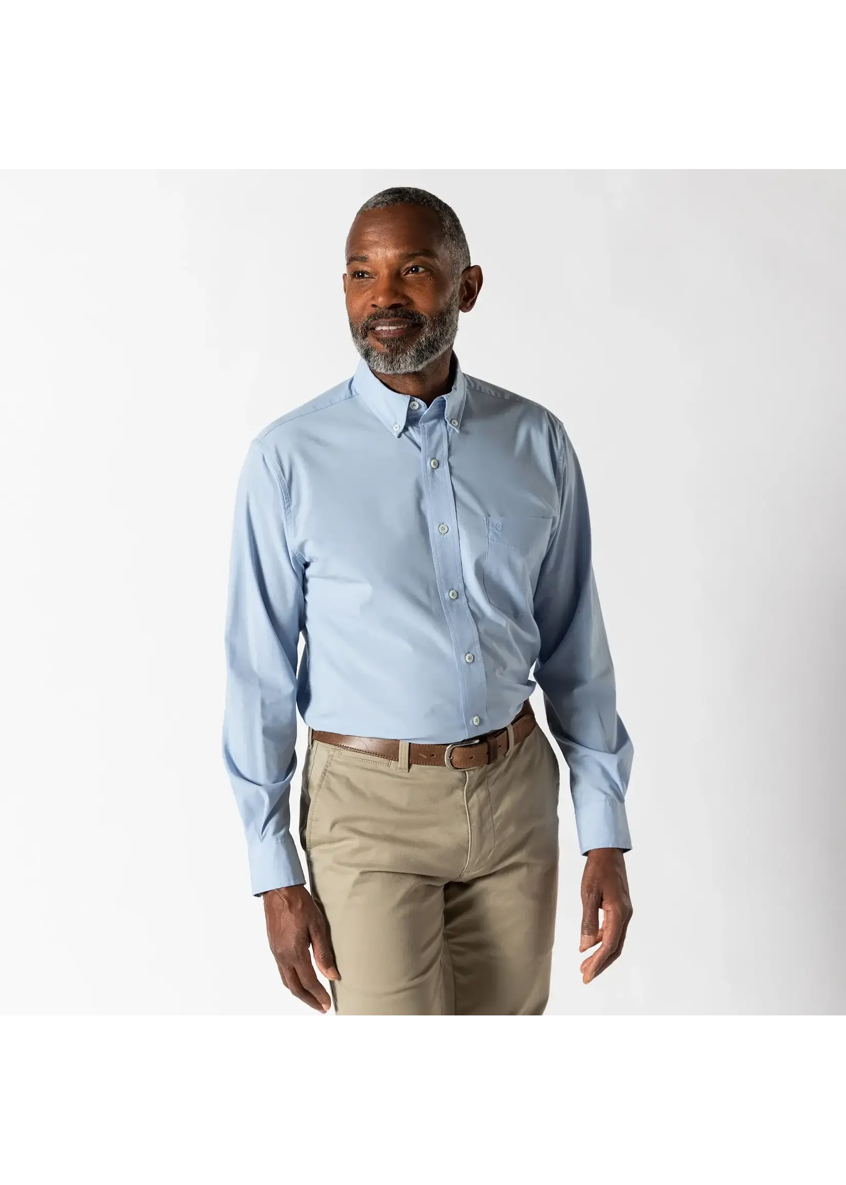 Duck Head Duck Head No. D11303 Performance Poplin Sport Shirt Boyce Solid