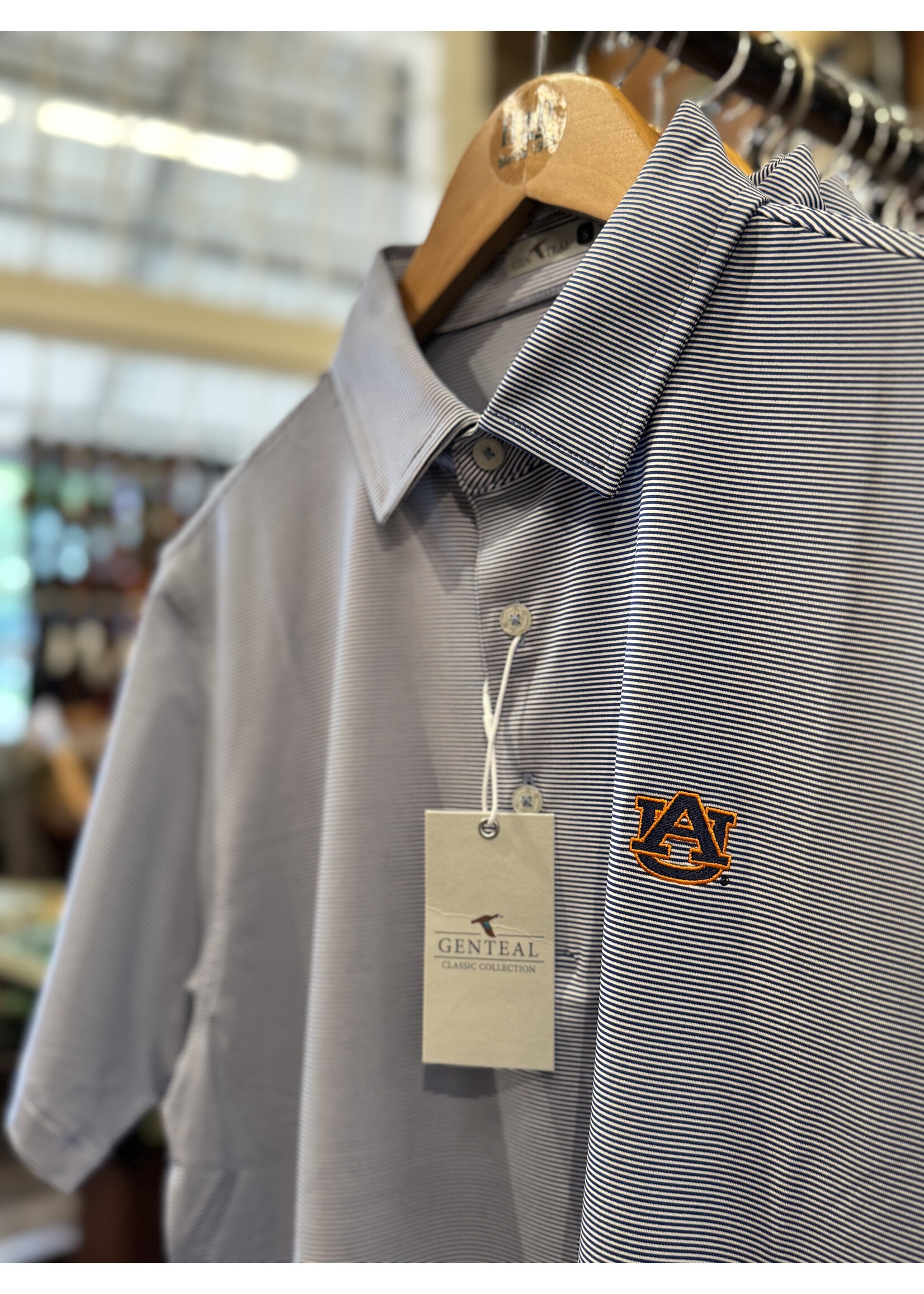 GenTeal Genteal Club Pinstripe Performance Polo