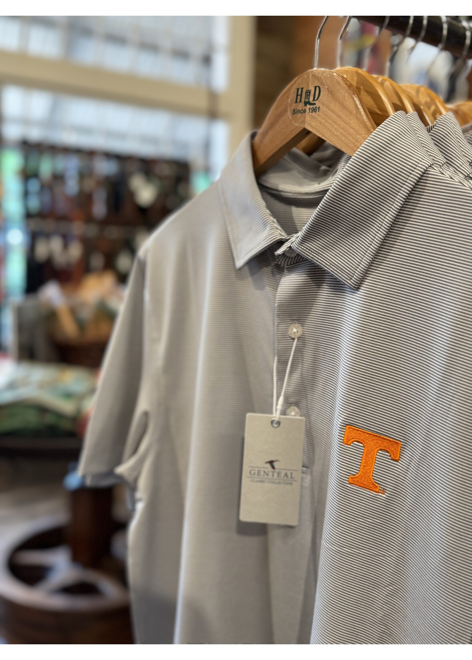 GenTeal Genteal Club Pinstripe Performance Polo