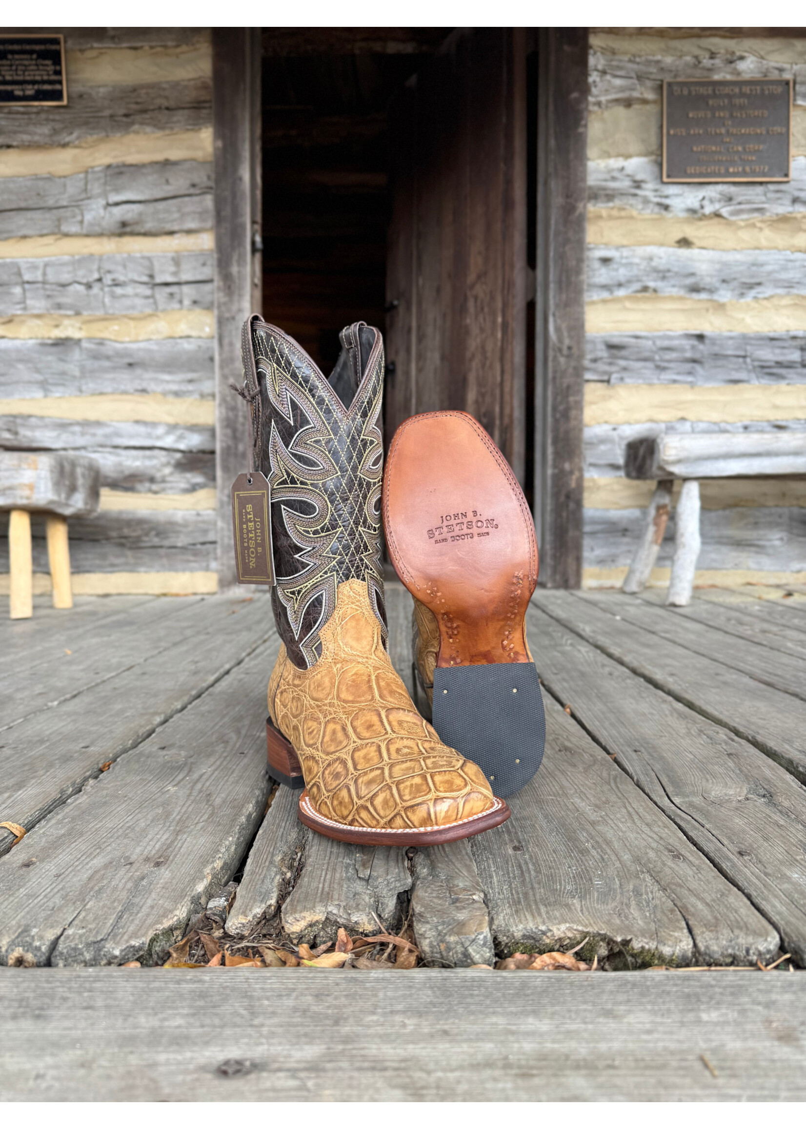 Stetson John B. Stetson No. 12-020-1852-0508 Nubuck Alligator