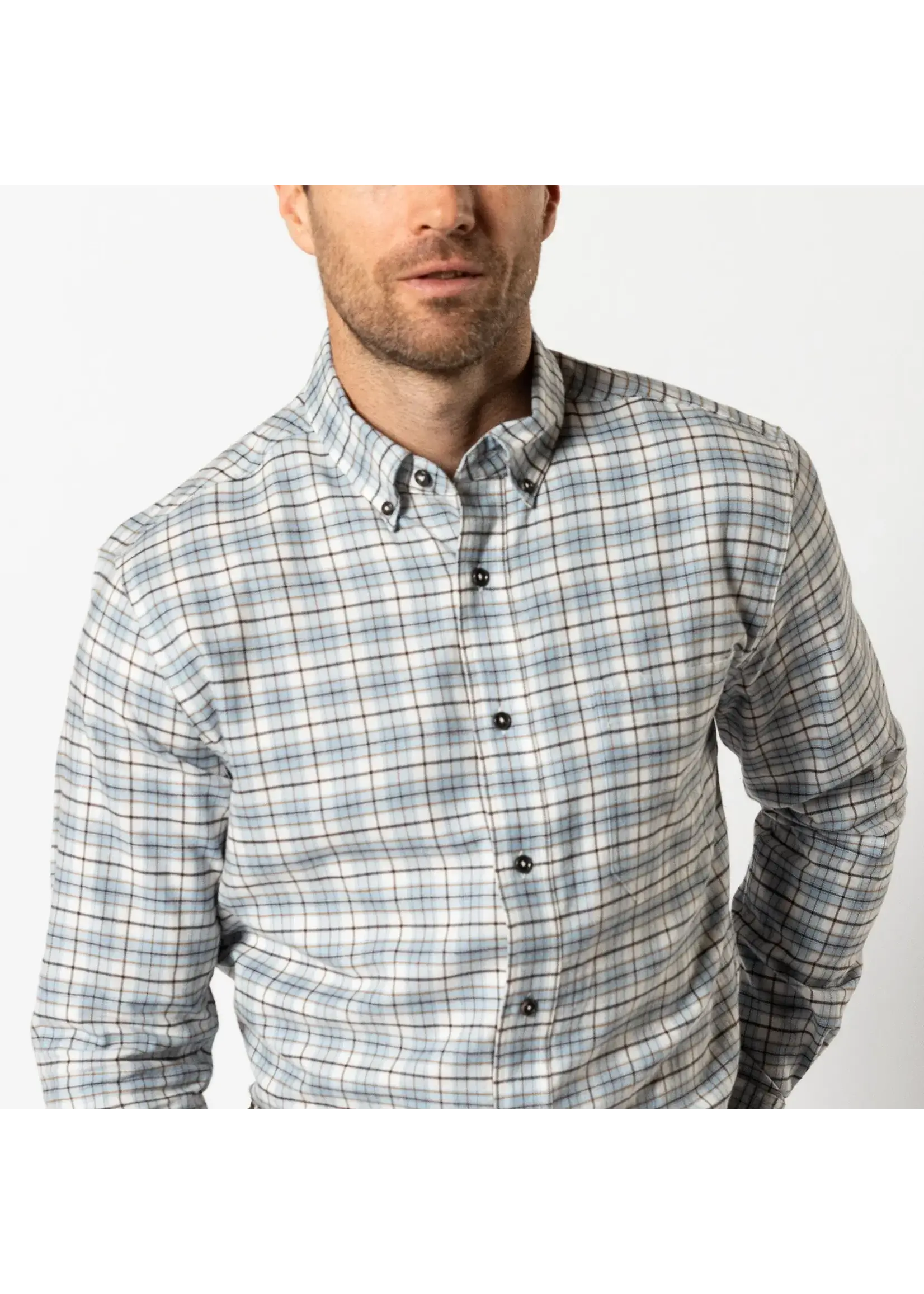 Duck Head Duck Head No. D11463  Layne Plaid Cotton Flannel Sport Shirt