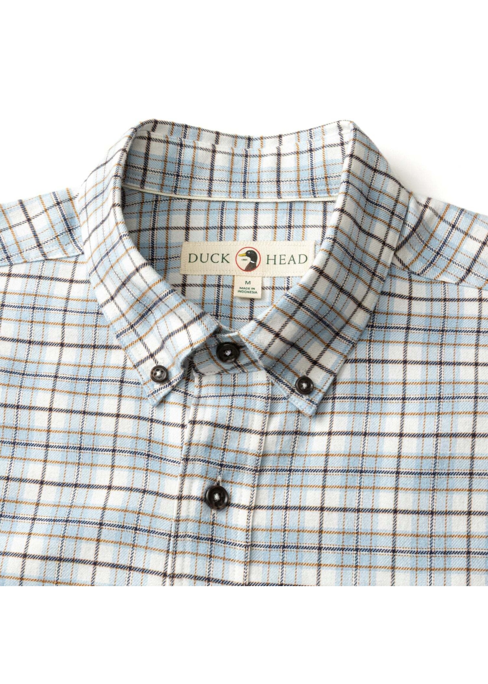 Duck Head Duck Head No. D11463  Layne Plaid Cotton Flannel Sport Shirt