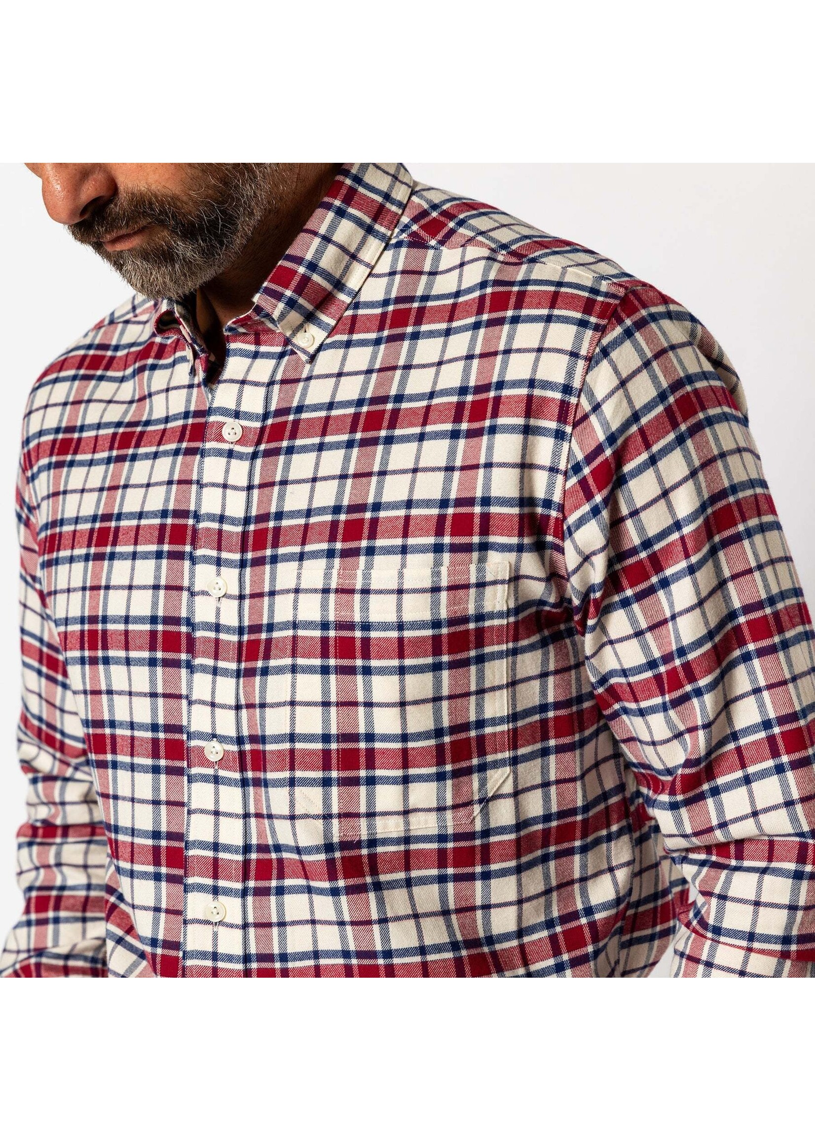 Duck Head Duck Head No. D11466 Bradner Plaid Cotton Flannel Sport Shirt