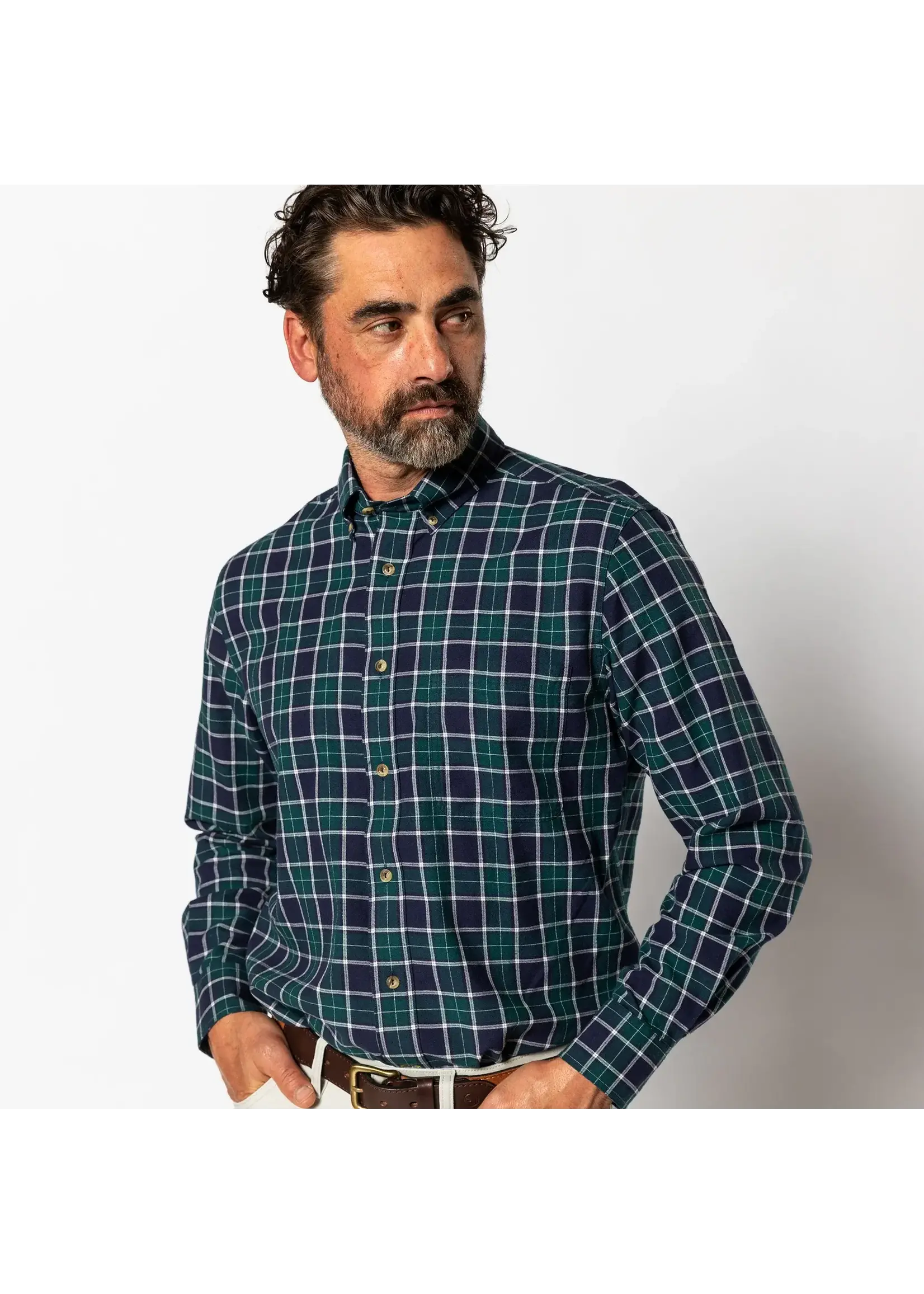 Duck Head Duck Head No. D11459 Pickens Plaid Cotton Wool Sport Shirt