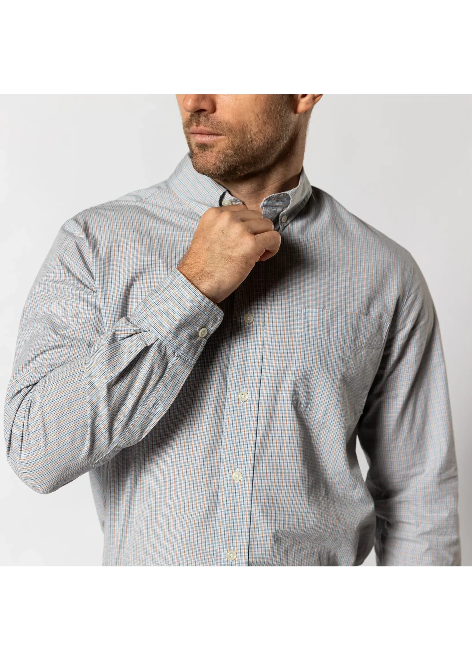 Duck Head Duck Head No. D11441 Rollins Plaid Cotton Cashmere Poplin Shirt