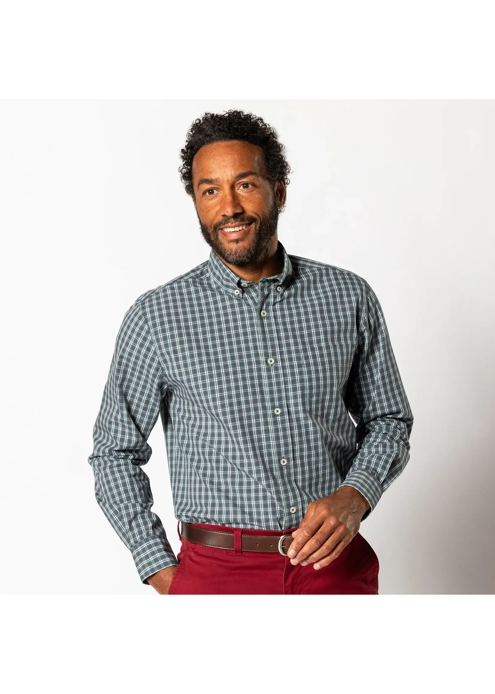 Duck Head Duck Head No. D11442 Cody Cotton Cashmere Poplin Sport Shirt