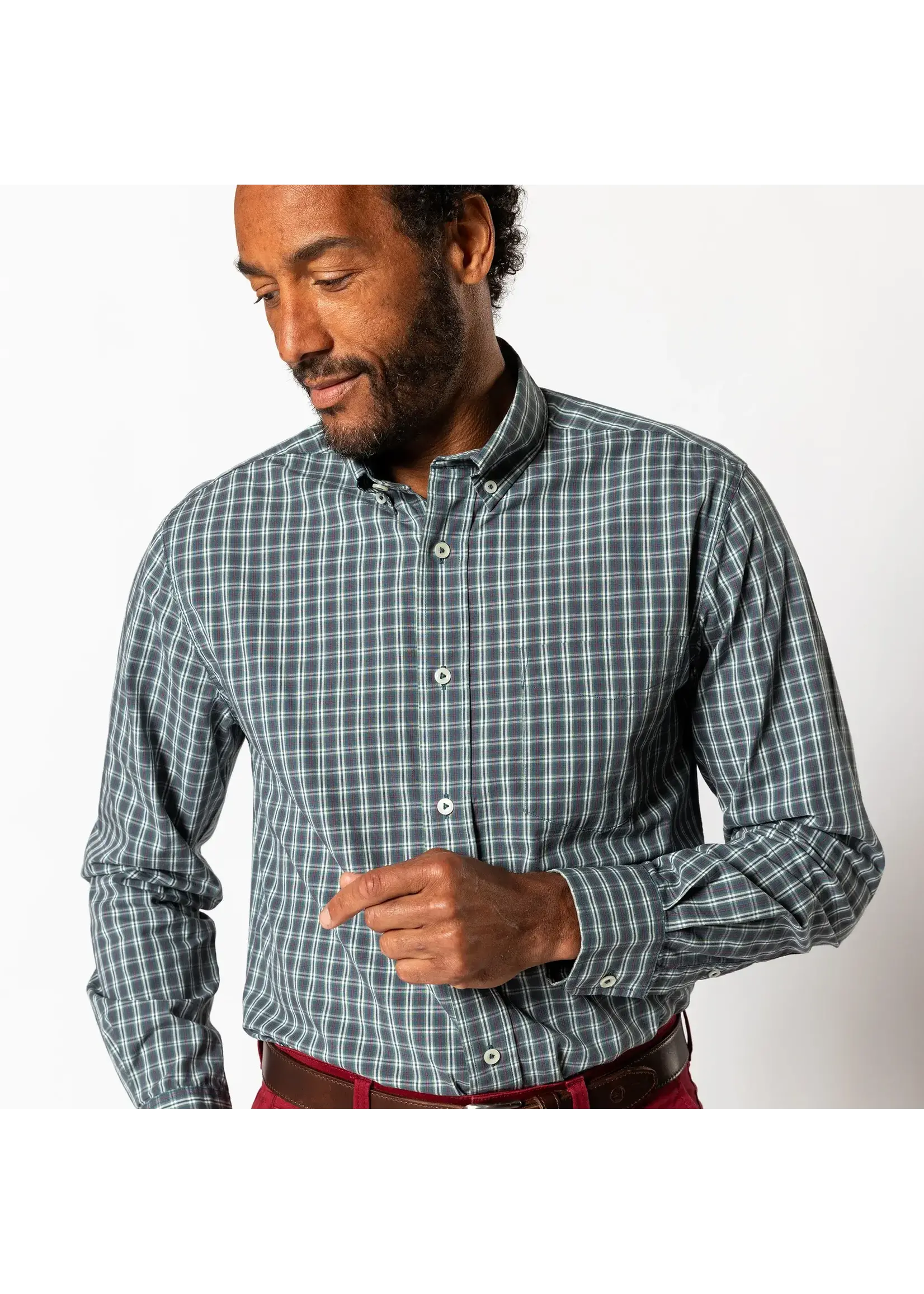 Duck Head Duck Head No. D11442 Cody Cotton Cashmere Poplin Sport Shirt