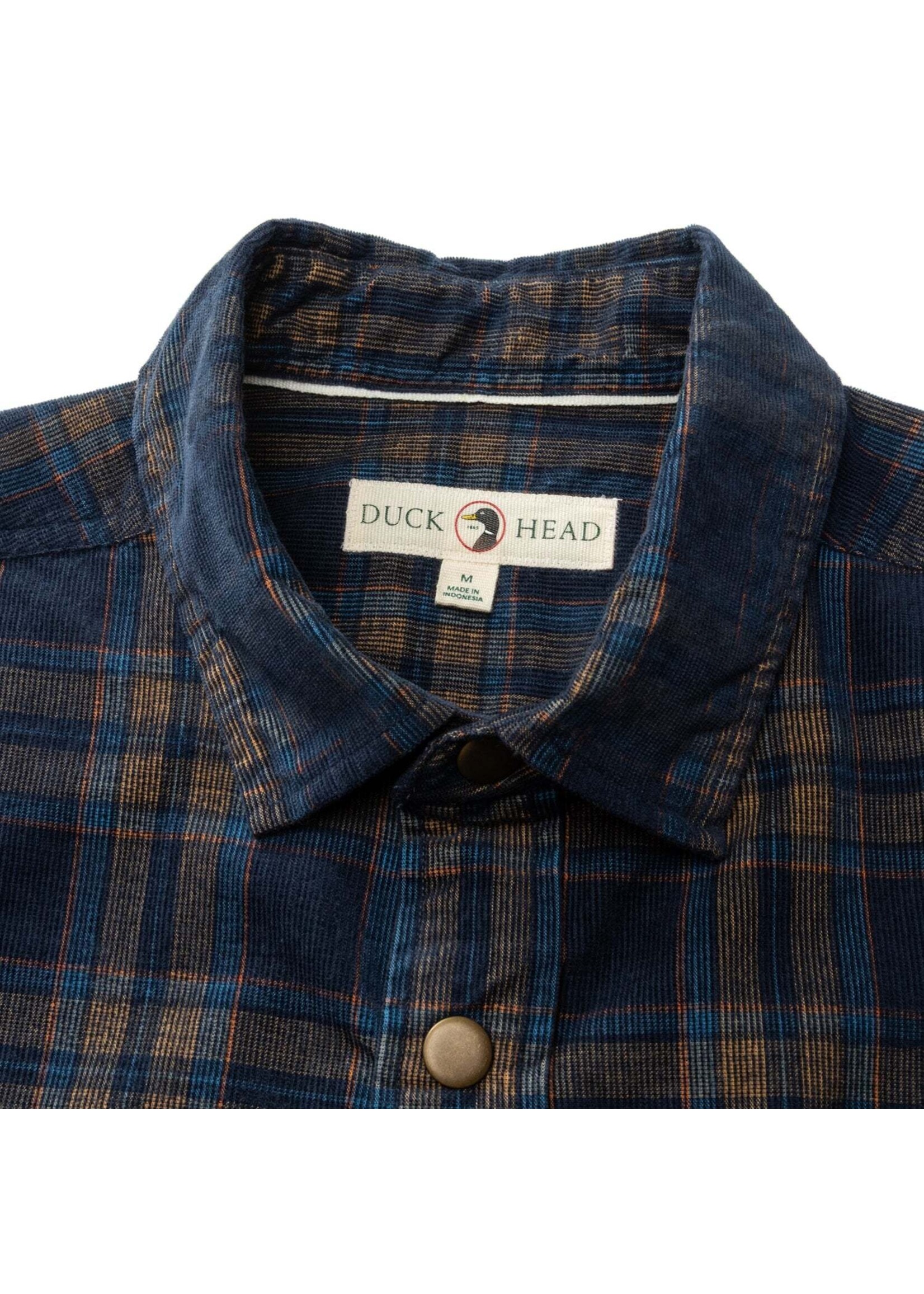 Duck Head Duck Head No. D11496 Corduroy Plaid Snap Shirt