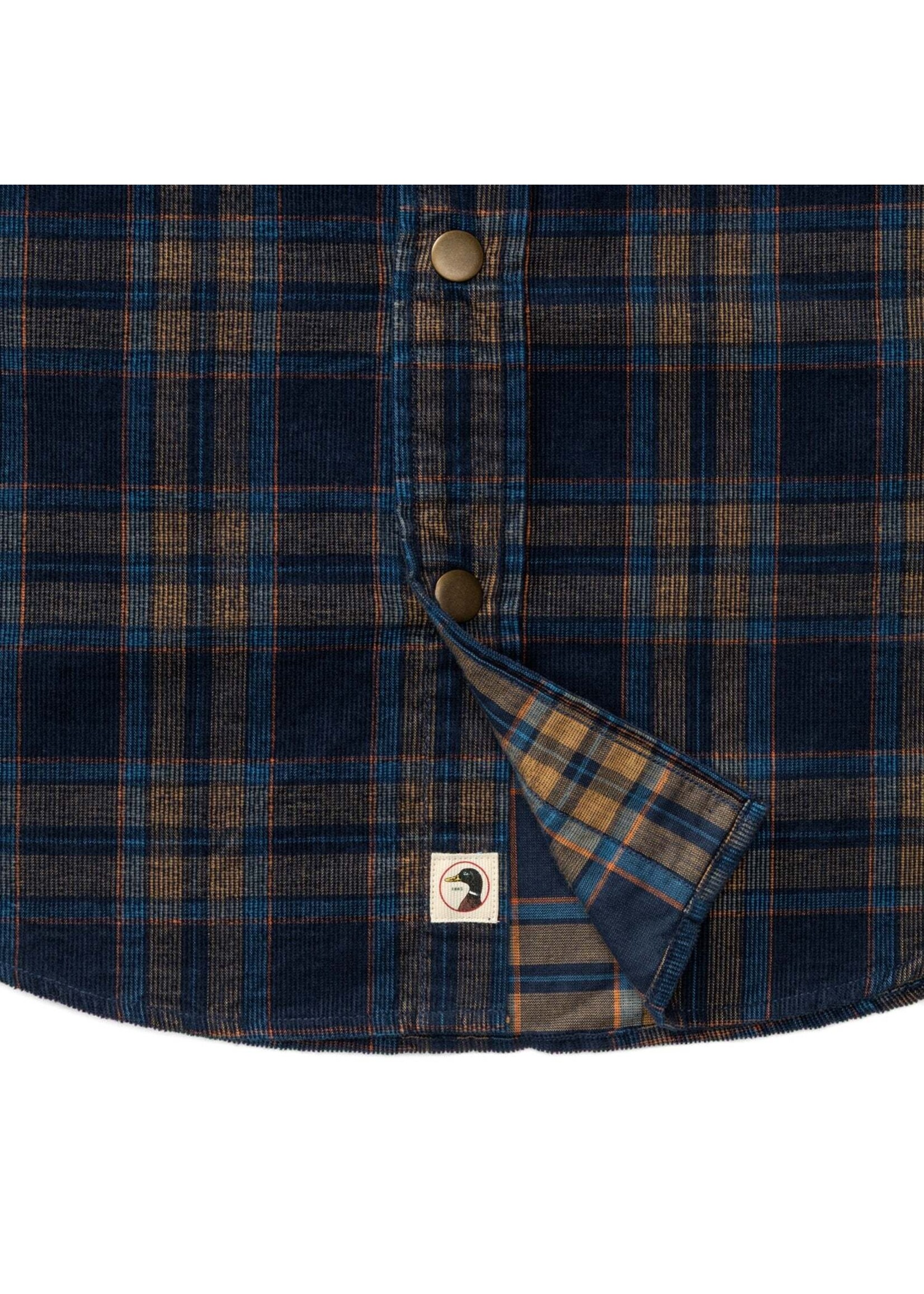 Duck Head Duck Head No. D11496 Corduroy Plaid Snap Shirt