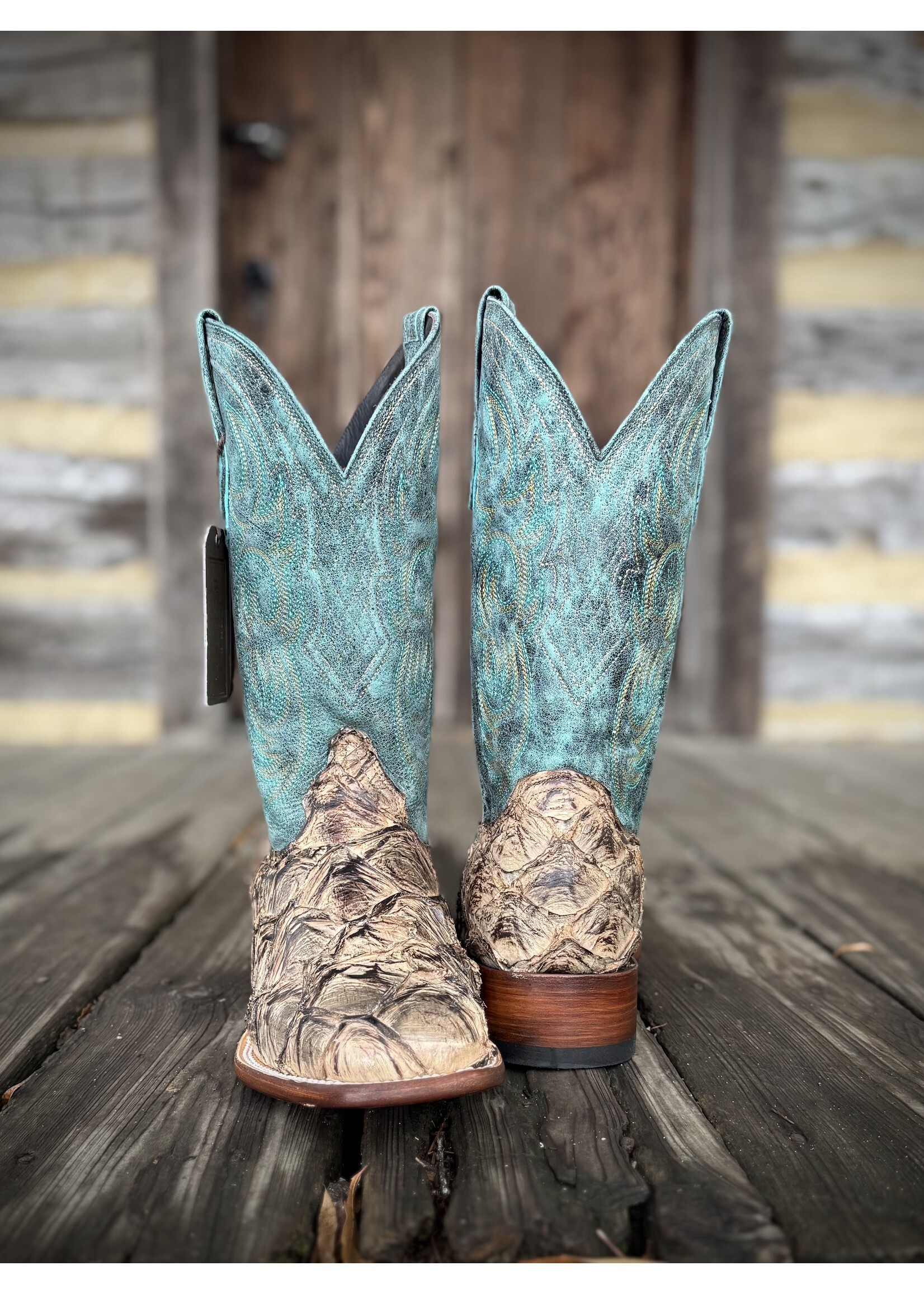 Stetson John B Stetson No. 12-020-1852-0600 Tan Amazon Pirarucu Boots