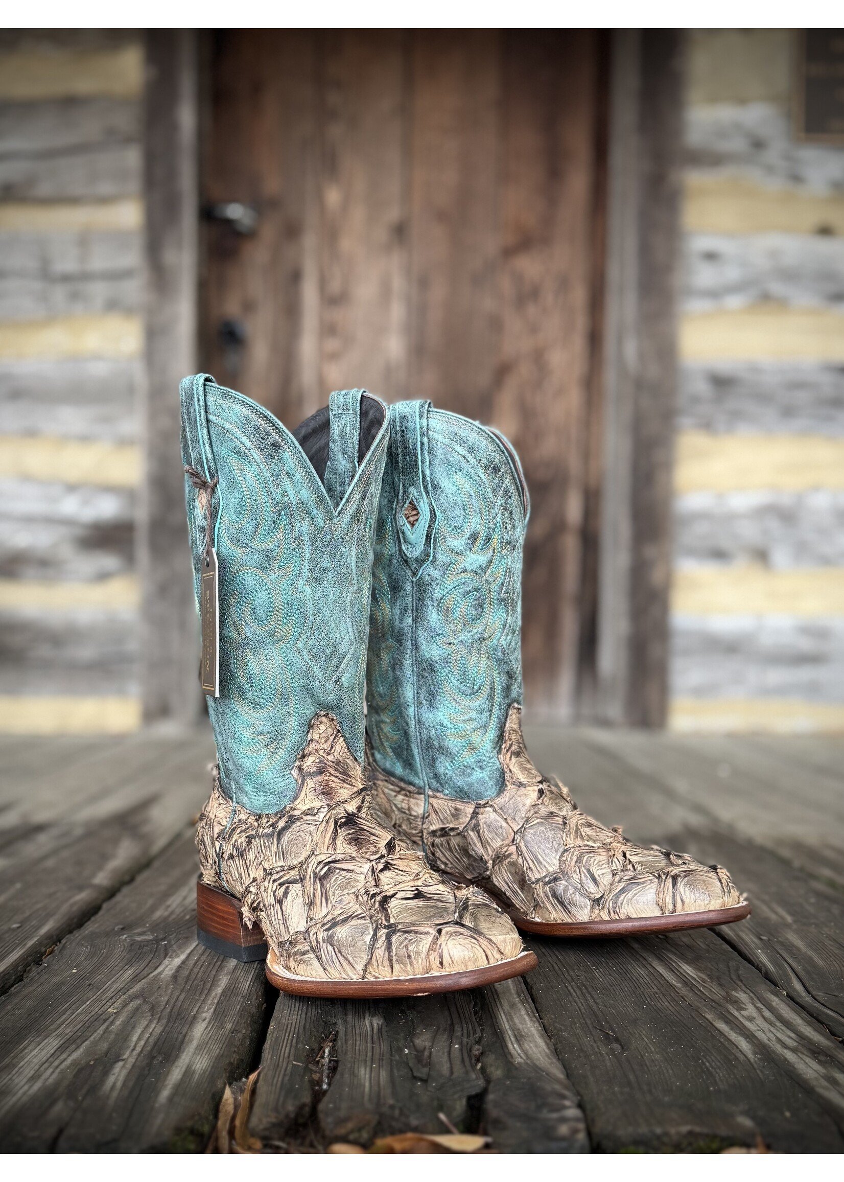 Stetson John B Stetson No. 12-020-1852-0600 Tan Amazon Pirarucu Boots