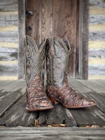 Stetson John B Stetson No. 12-020-1852-0600 Nicotine Amazon Pirarucu Boots