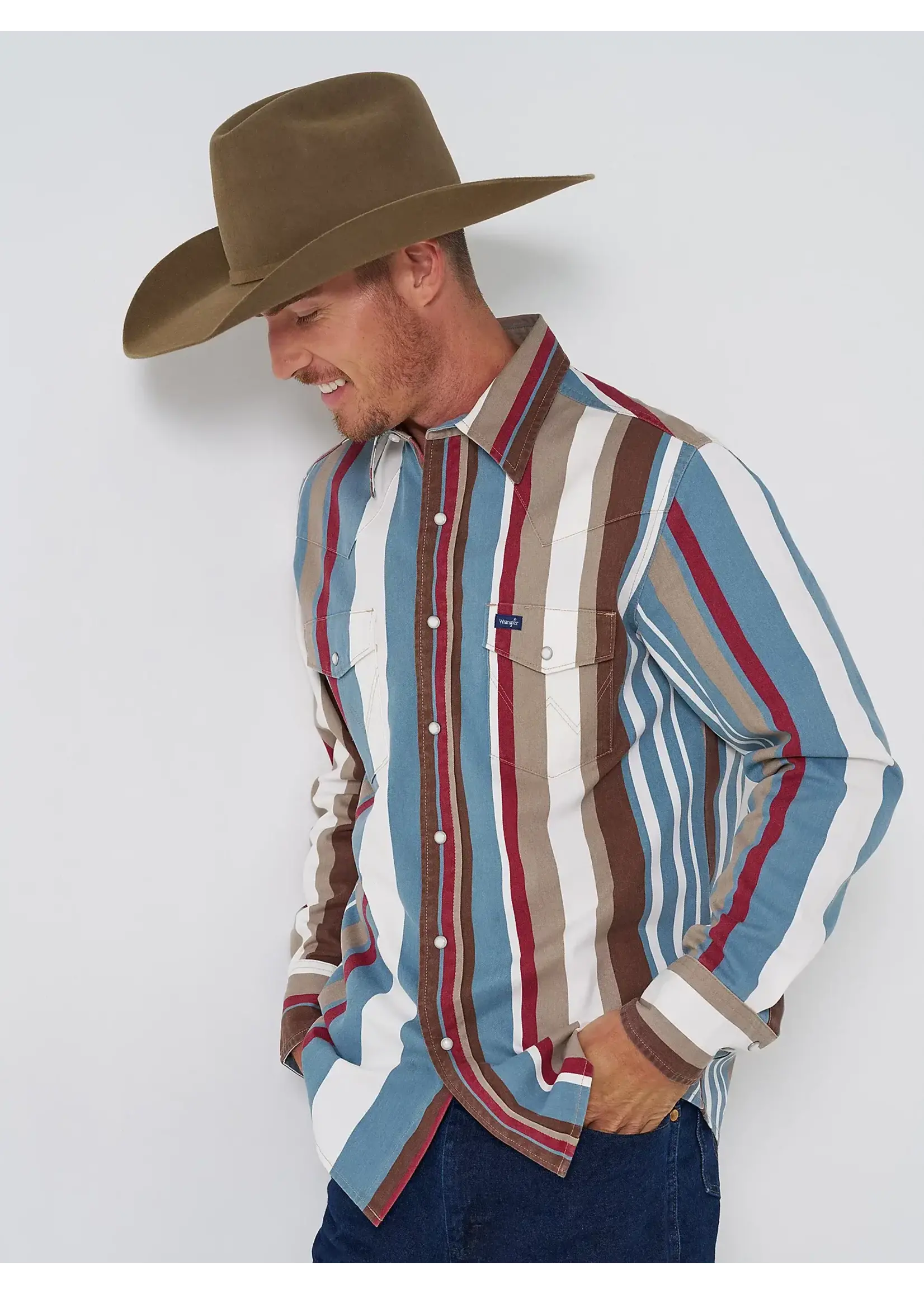 Wrangler Wrangler No. 112375204 Brushpopper Western Snap Workshirt