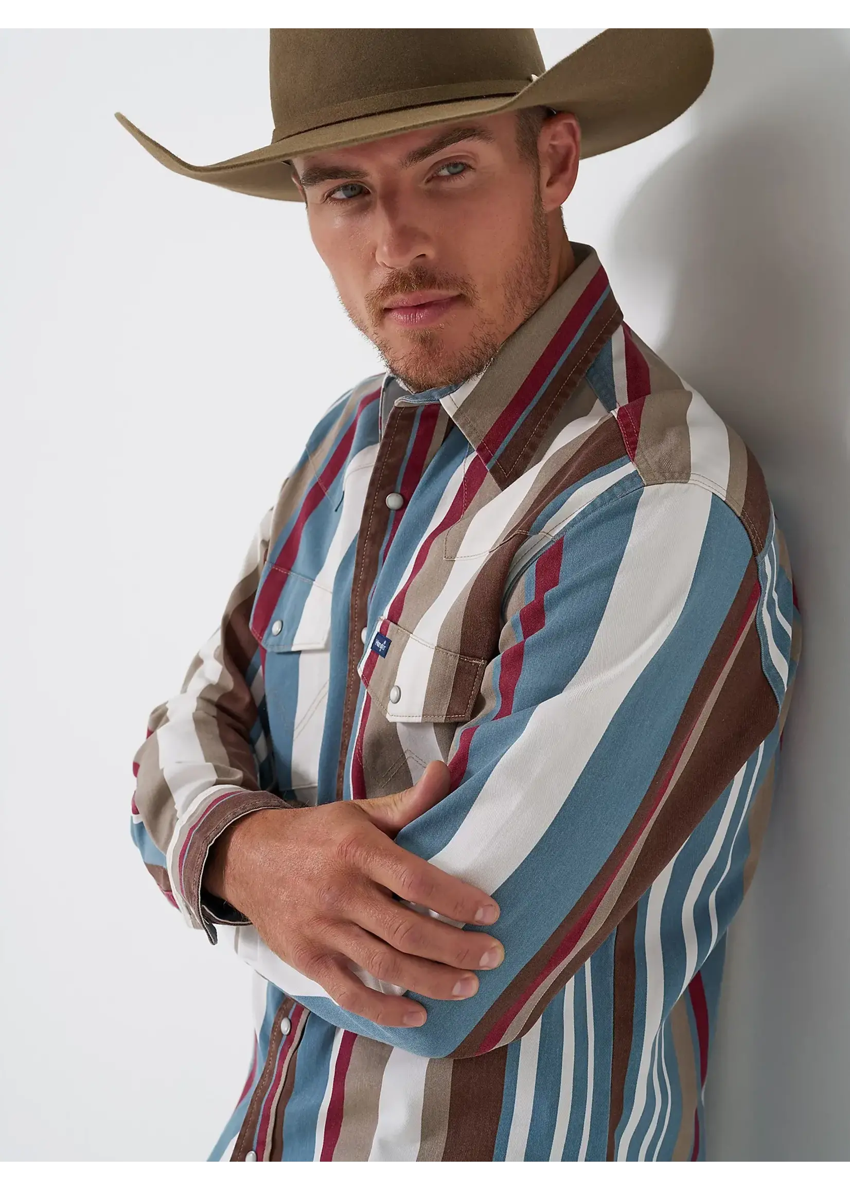 Wrangler Wrangler No. 112375204 Brushpopper Western Snap Workshirt