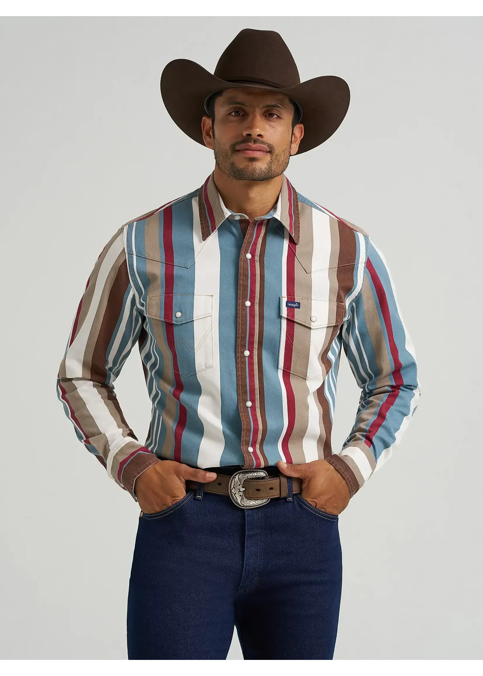 Wrangler Wrangler No. 112375204 Brushpopper Western Snap Workshirt