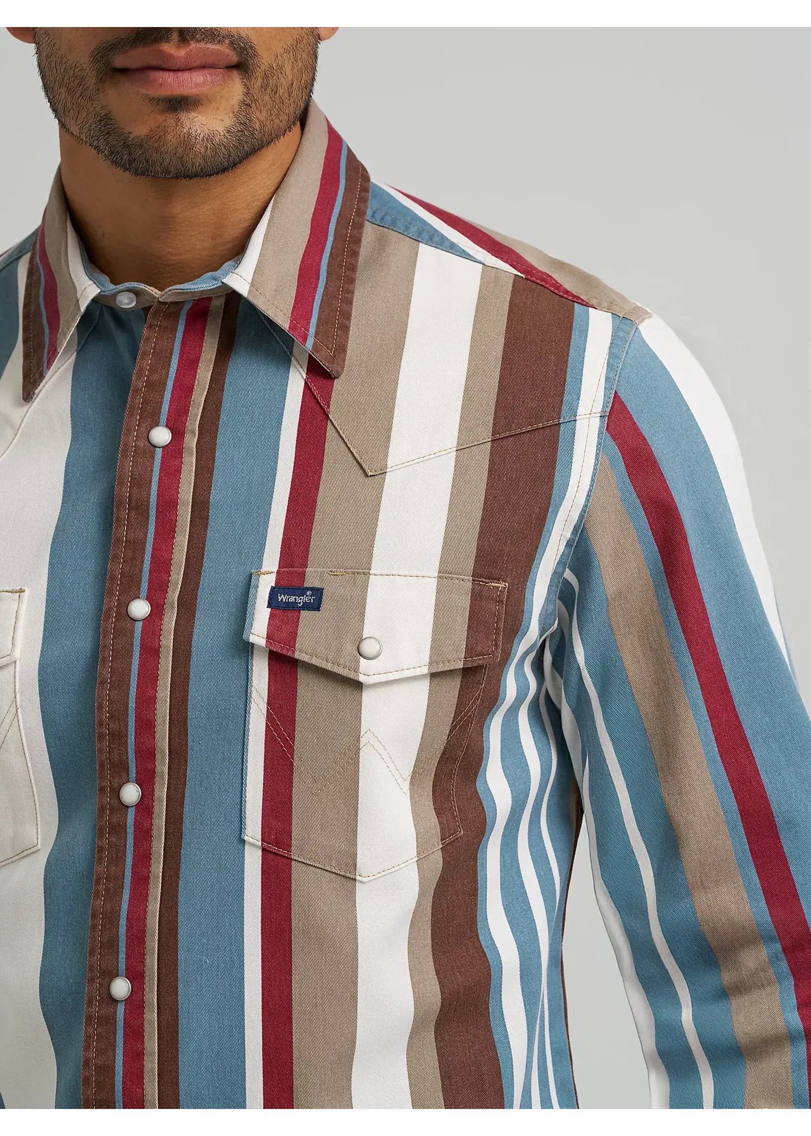 Wrangler Wrangler No. 112375204 Brushpopper Western Snap Workshirt