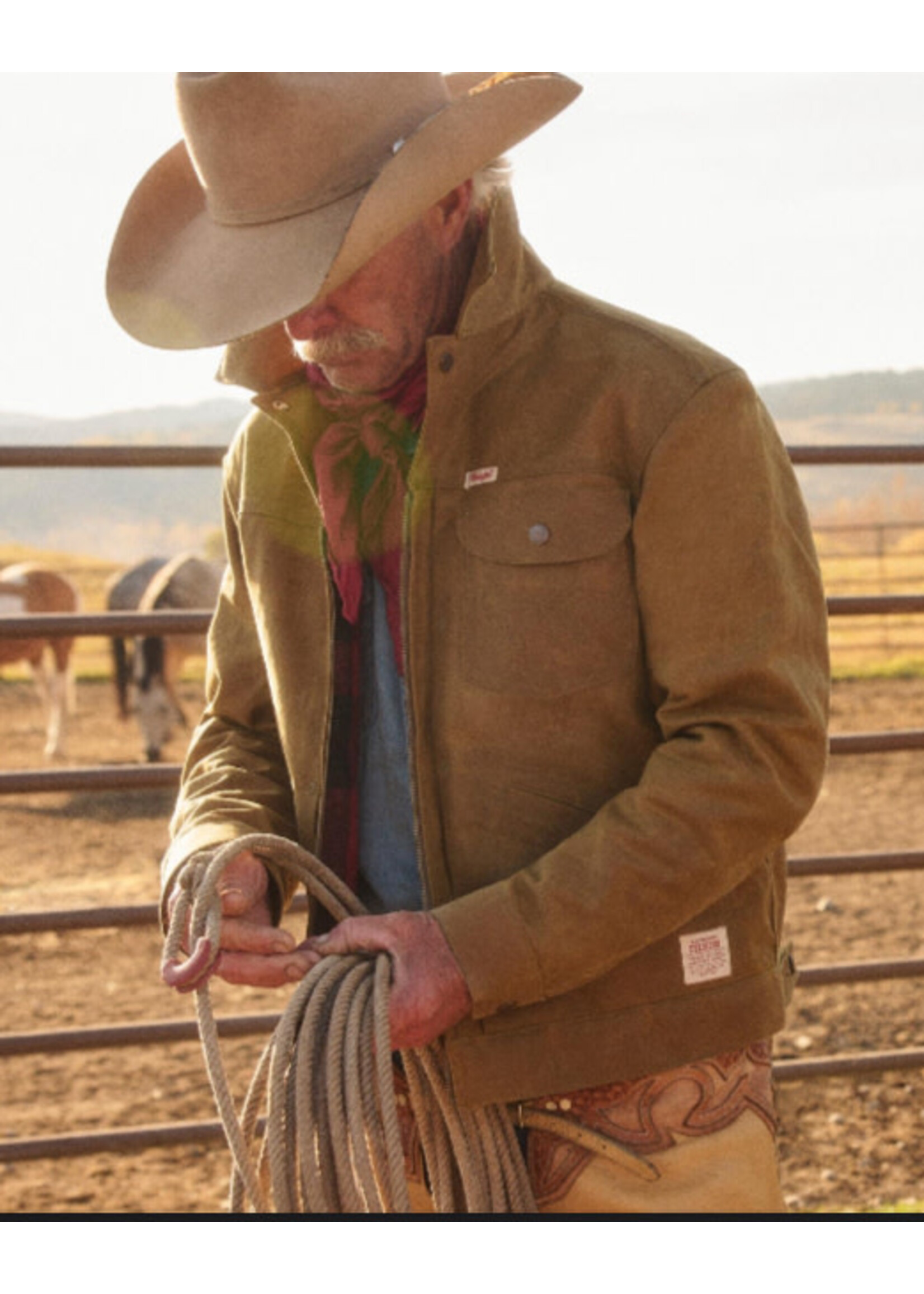 Filson Filson X Wrangler No. 112370268 Wool Lined Tin Cloth Adventure Jacket