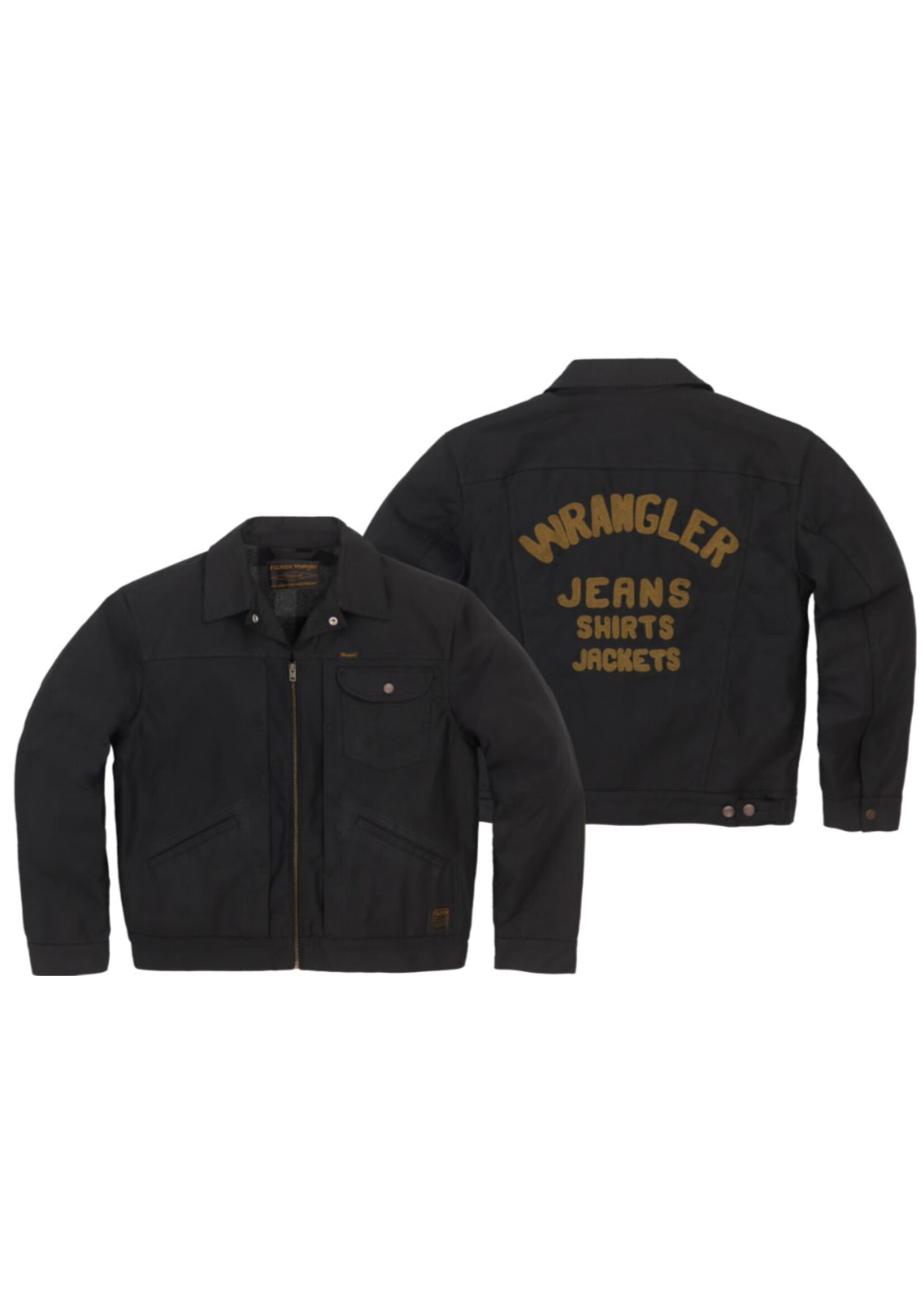 Filson Filson X Wrangler No. 112370269 Wool Lined Tin Cloth Embroidered Adventure Jacket