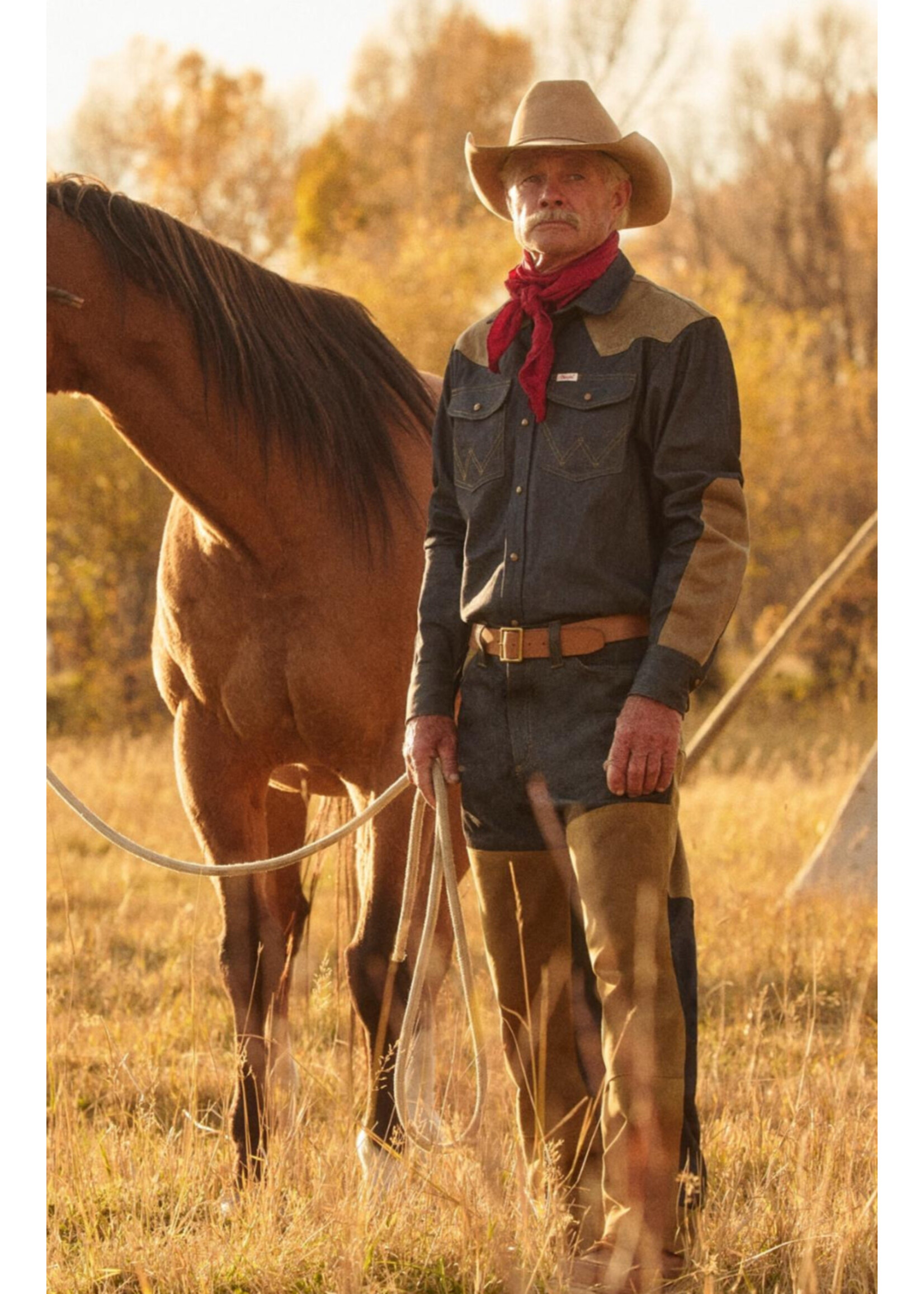 Filson Filson X Wrangler No. 112370357 Adventure Shirt- Brown Horn Snap