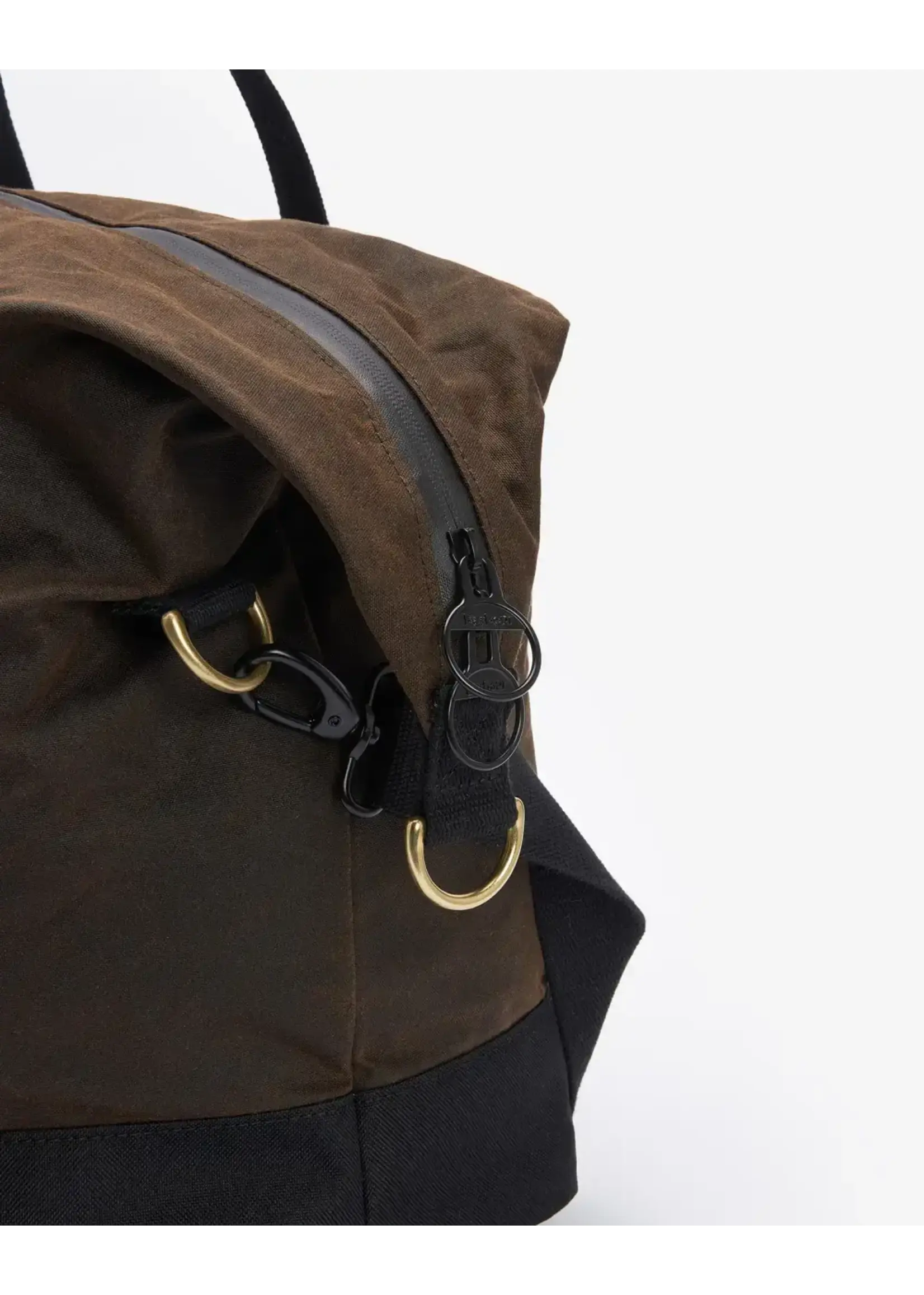 Barbour Barbour Olive Brown Field Wax Holdall