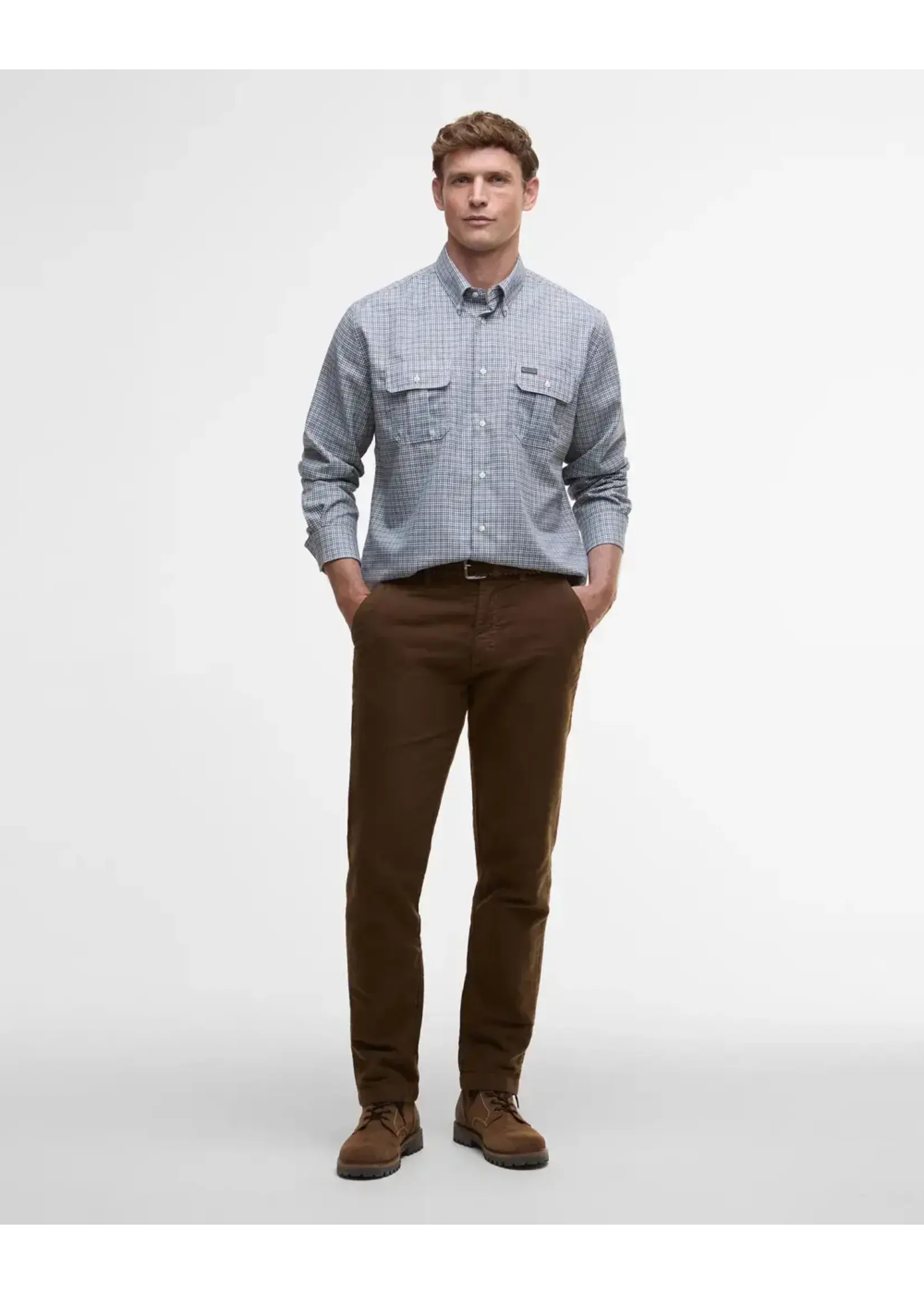 Barbour Barbour Fenn Thermo Weave Mallard Green Gingham