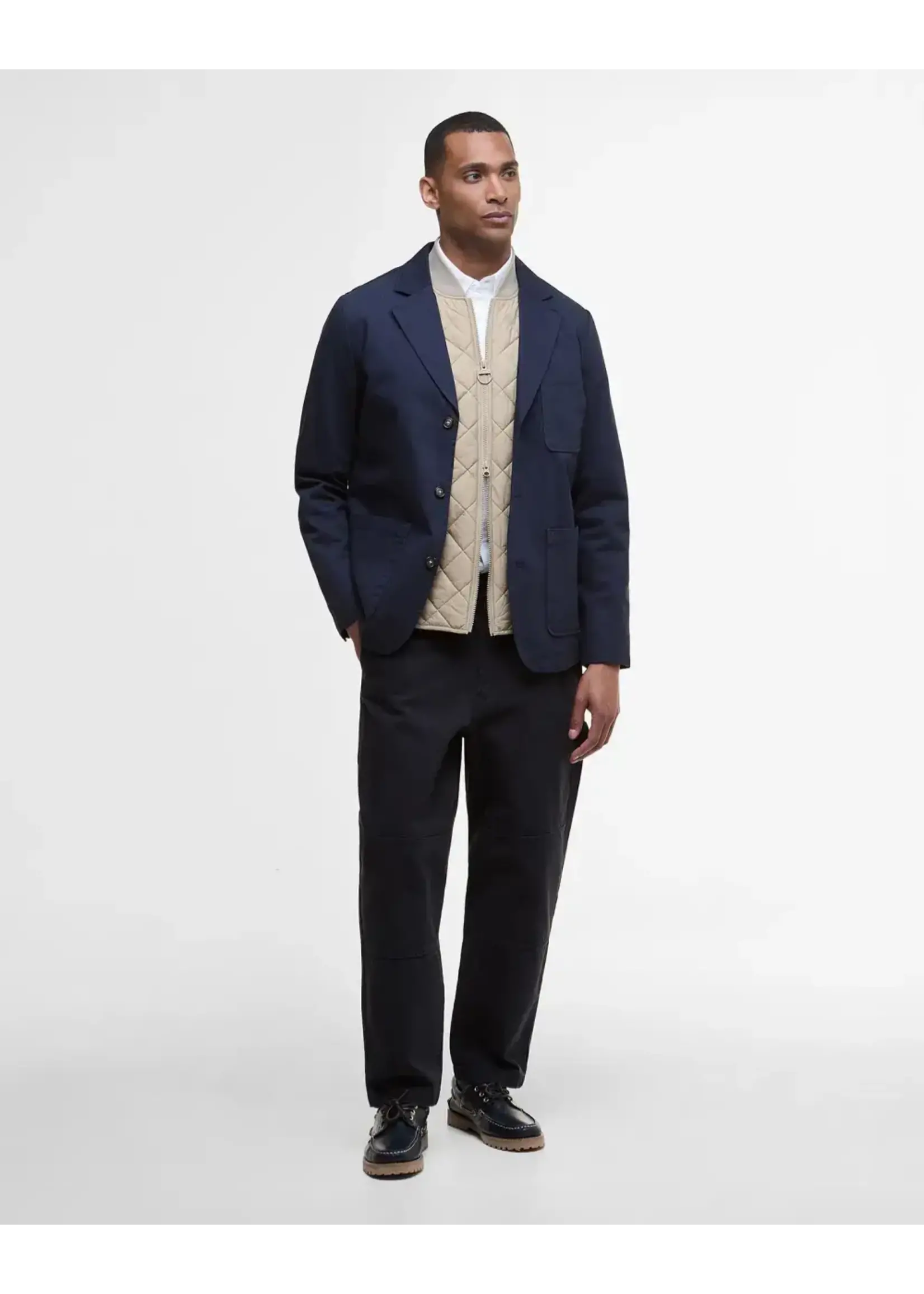 Barbour Barbour Bayview Navy Heringbone Overshirt Sportcoat