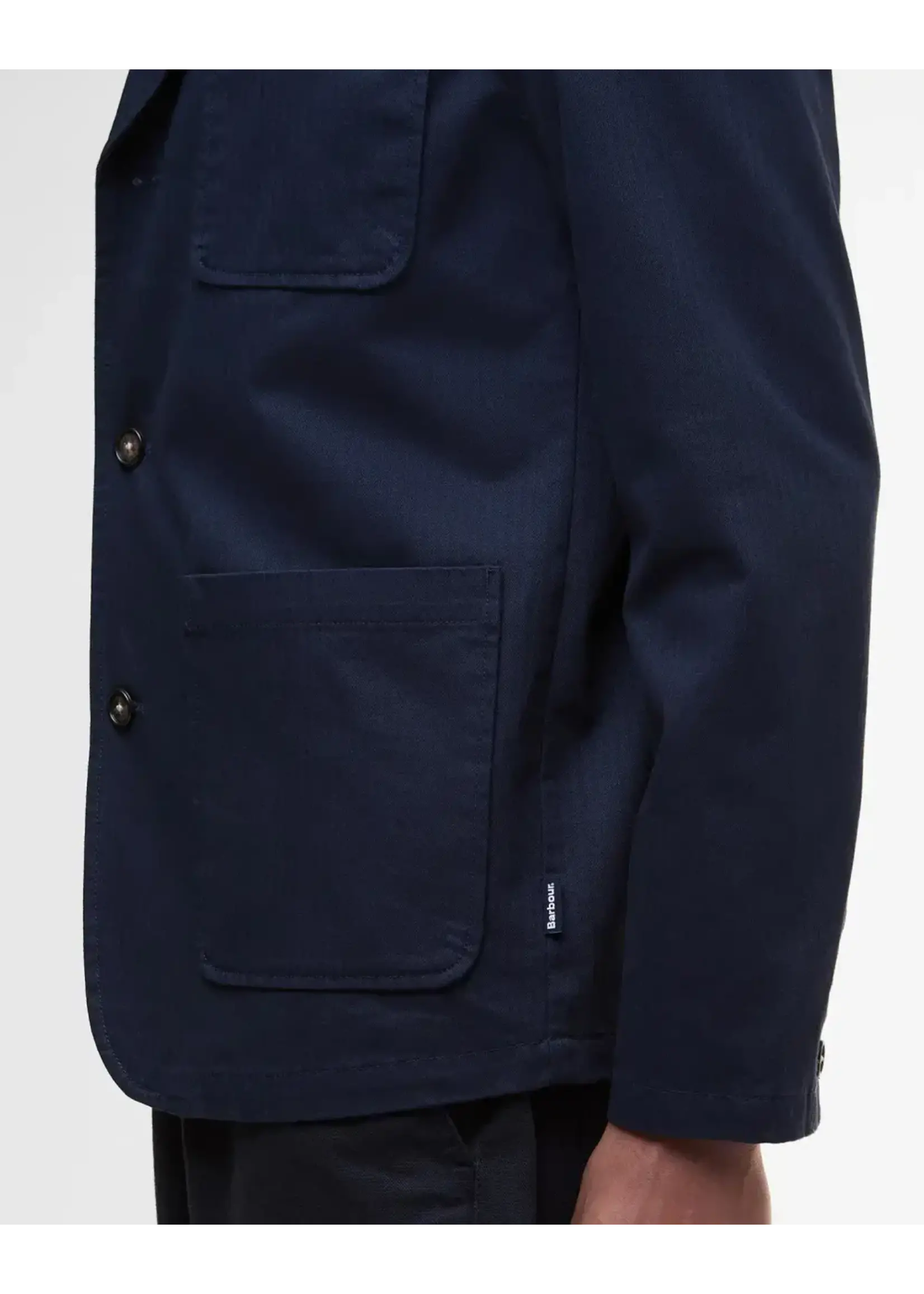 Barbour Barbour Bayview Navy Heringbone Overshirt Sportcoat